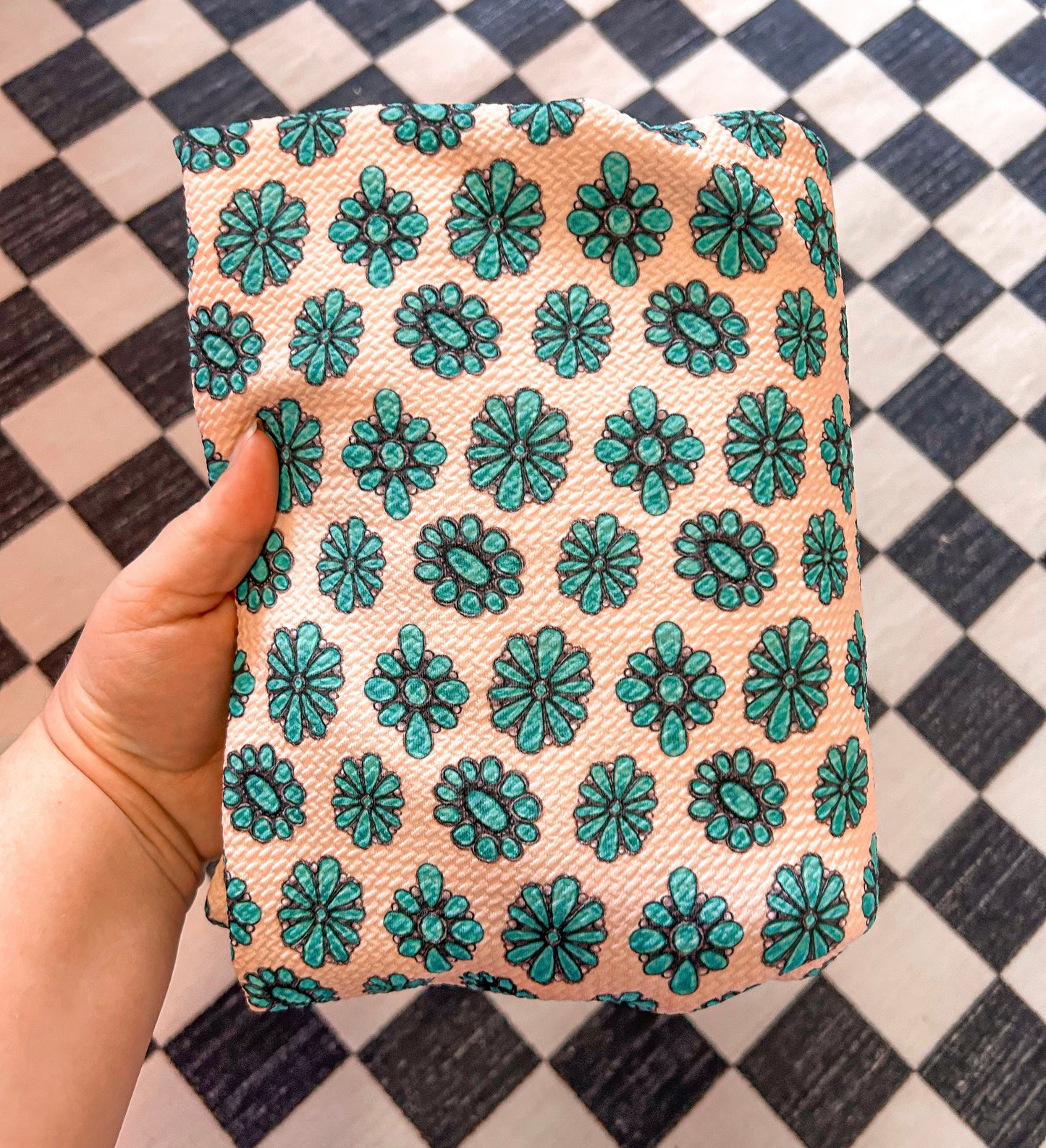 Off White Concho Bow