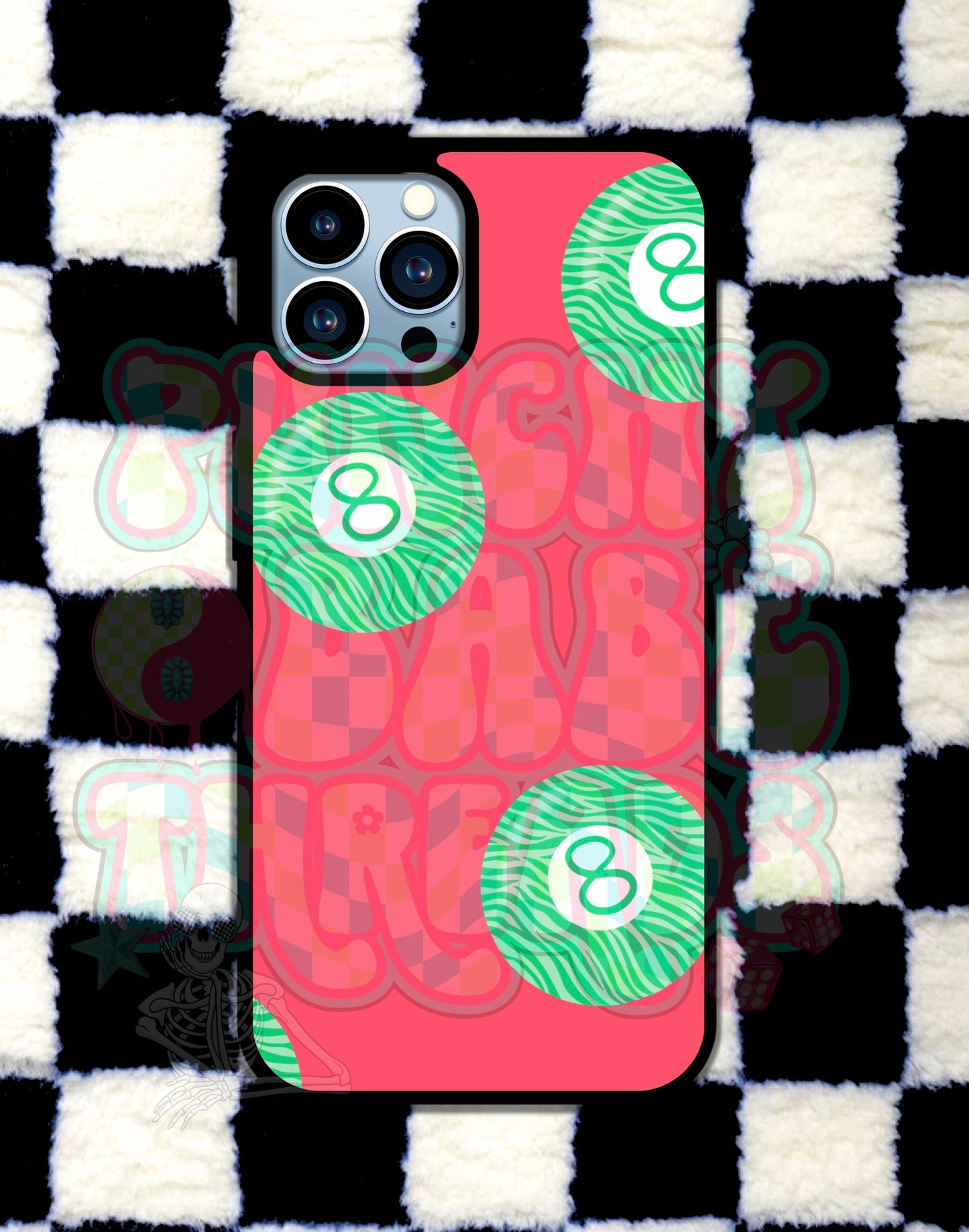 Zebra 8 Ball Phone Case