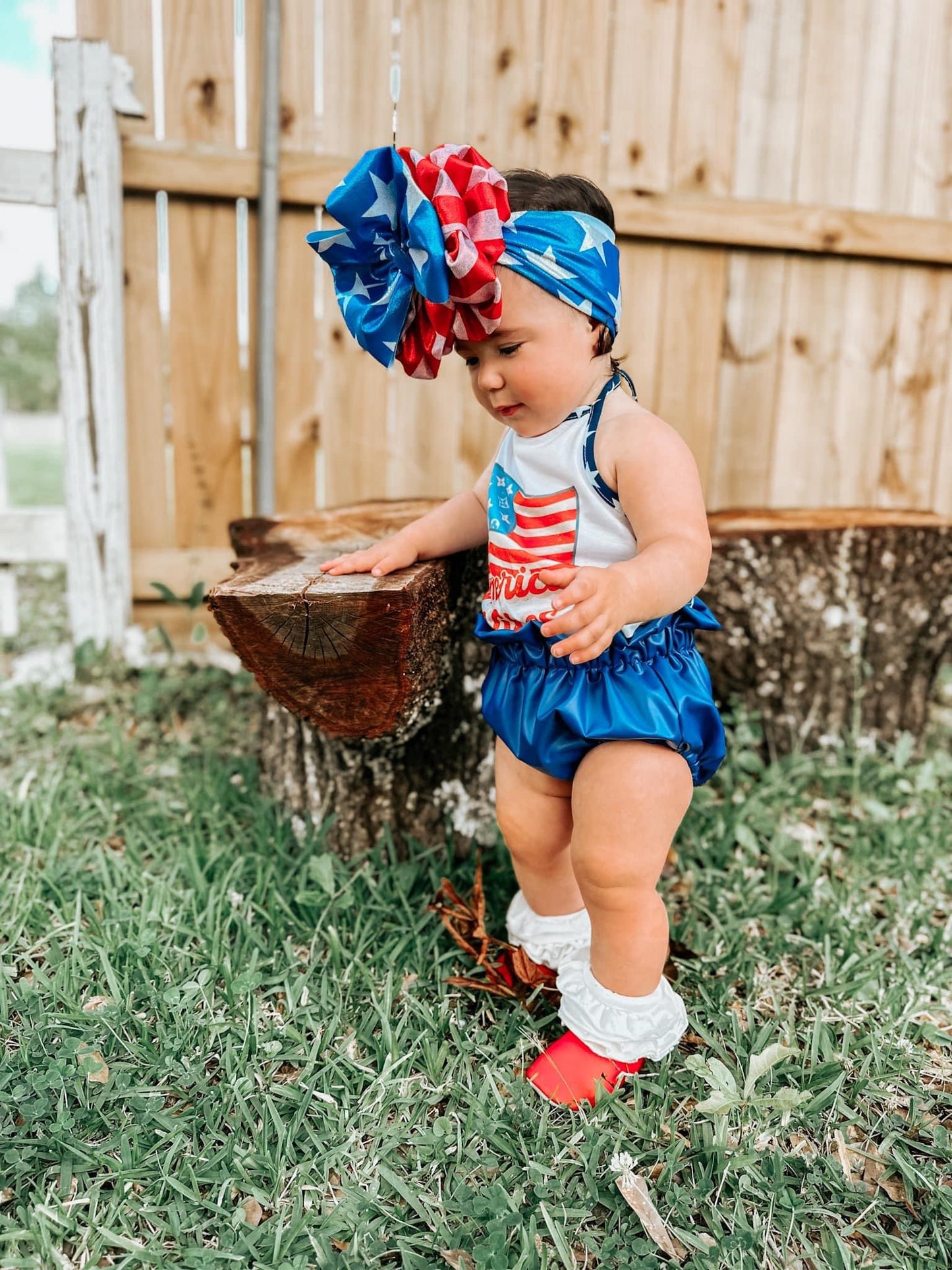 Glitter Stars/Stripes Bow