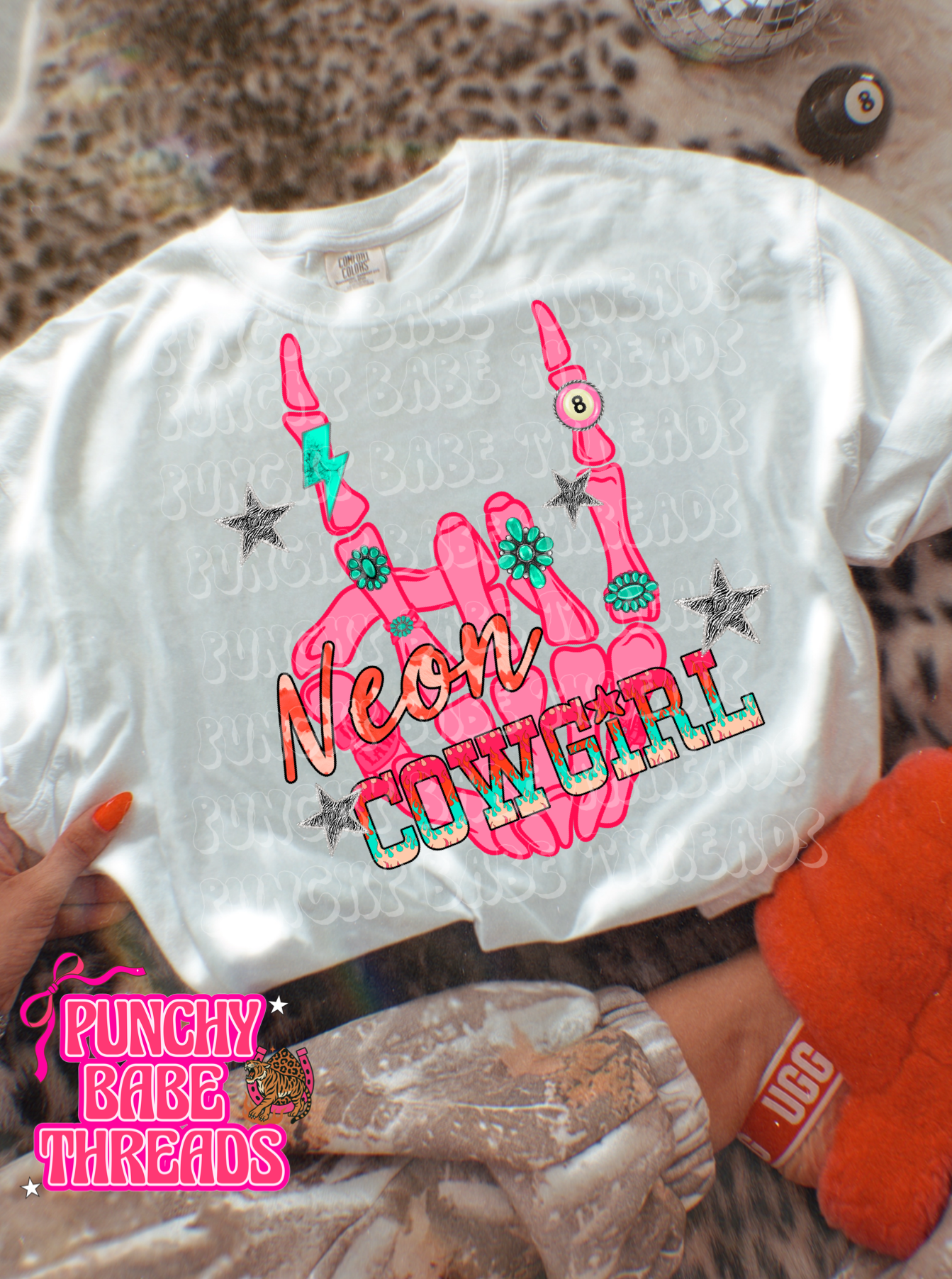Neon Cowgirl Kids Graphic