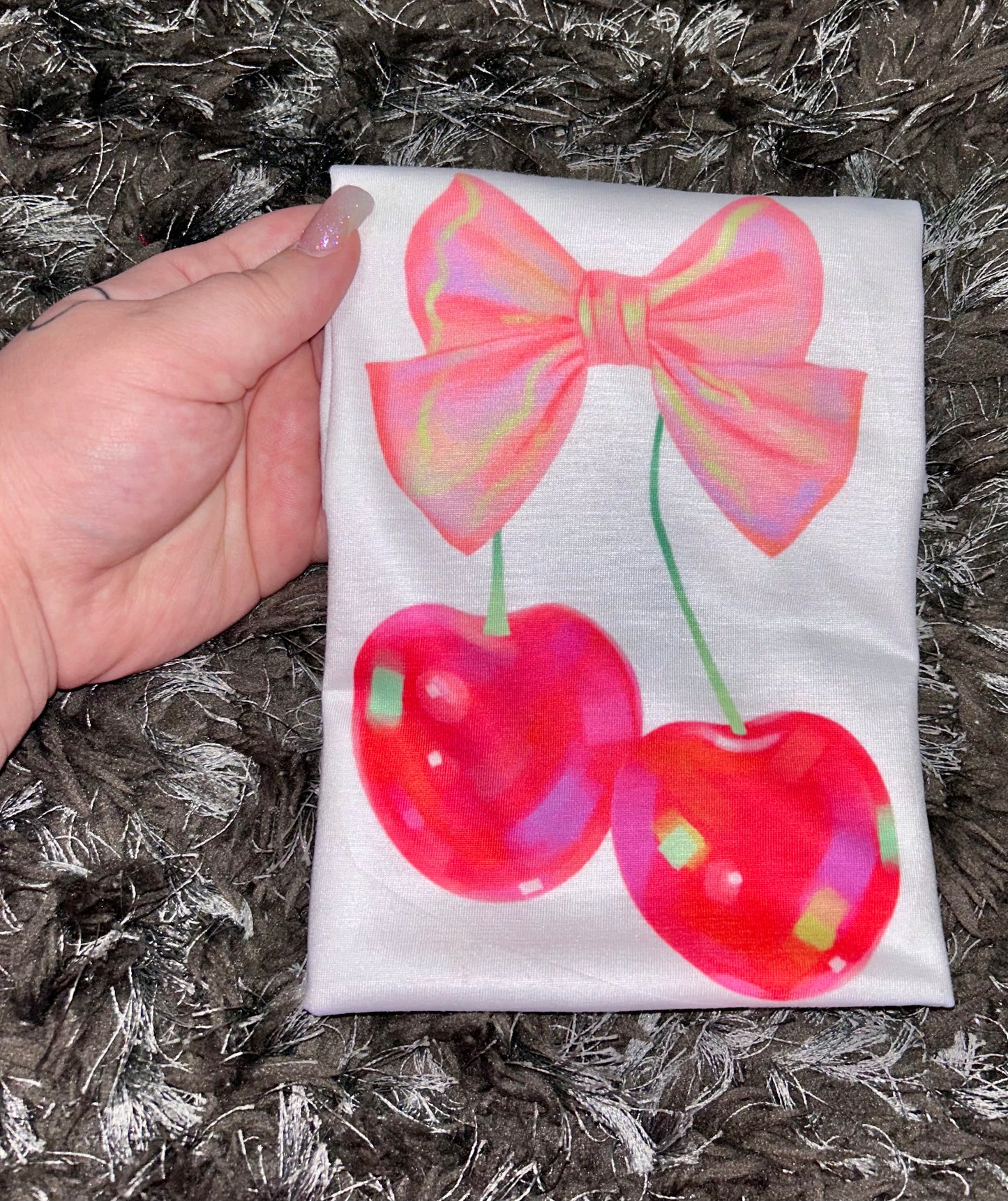 Bow Cherries Kids Tee/Romper