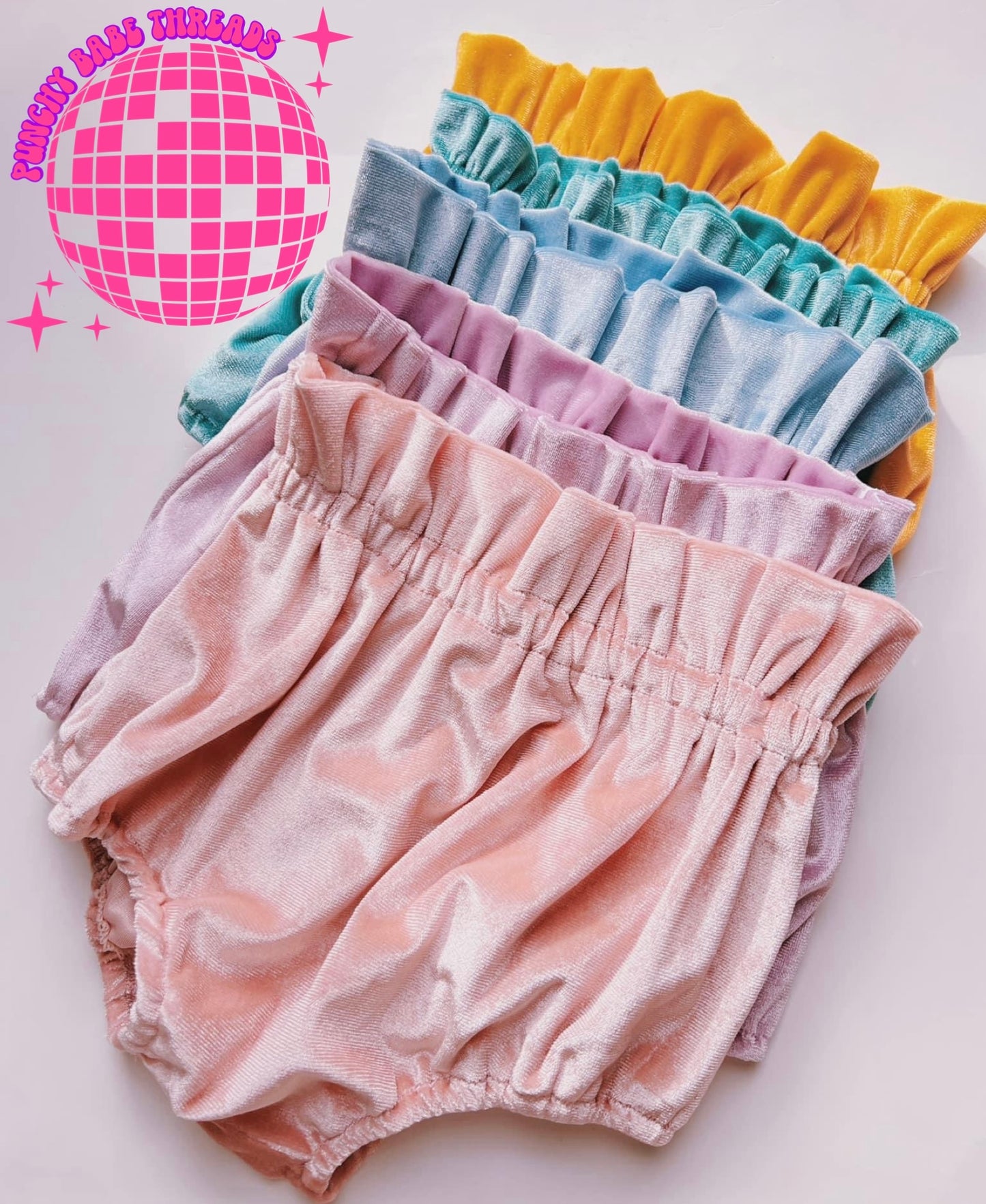 Pastel Velvet Bloomies