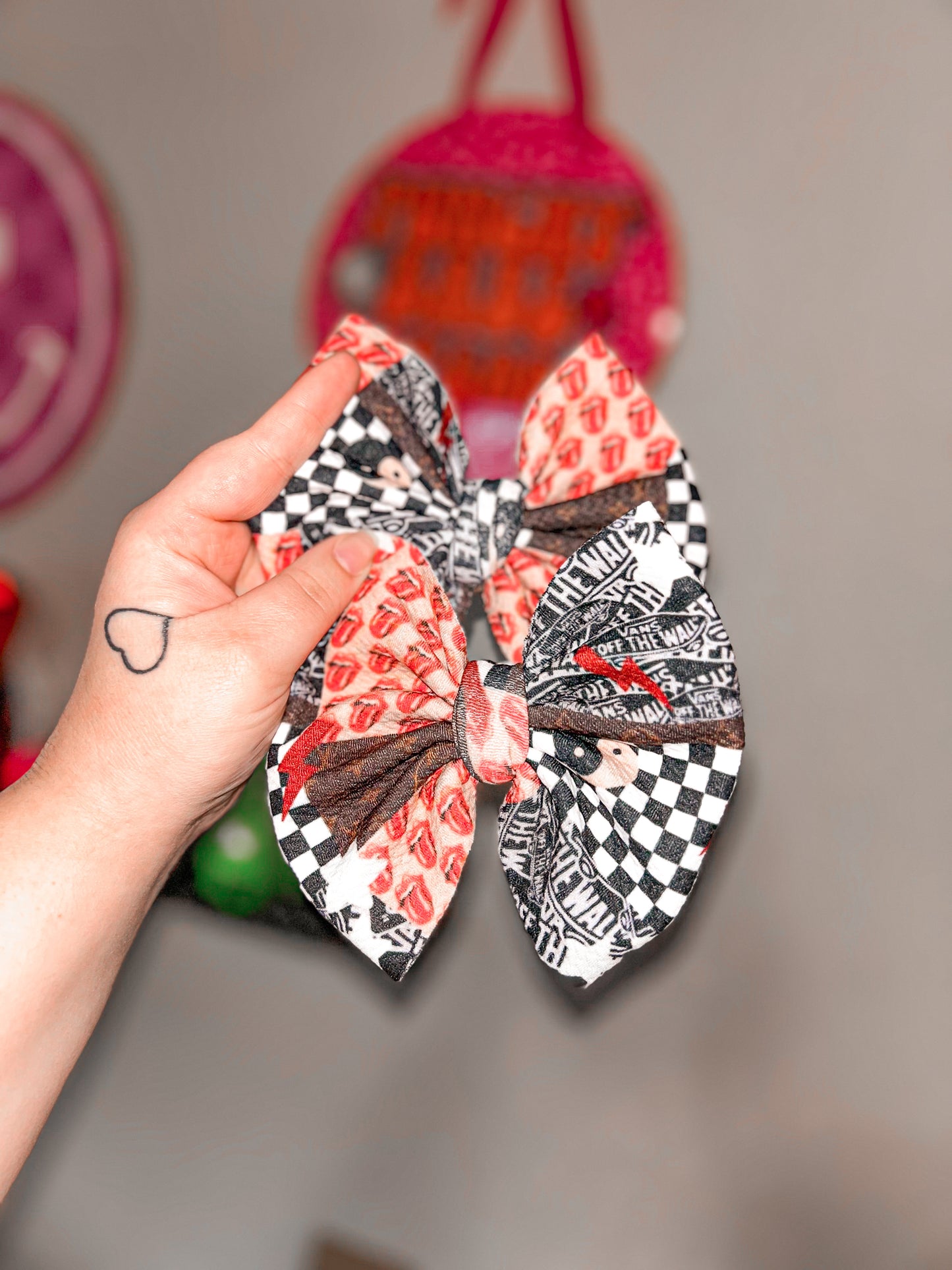 Retro Boujee Collage Bow