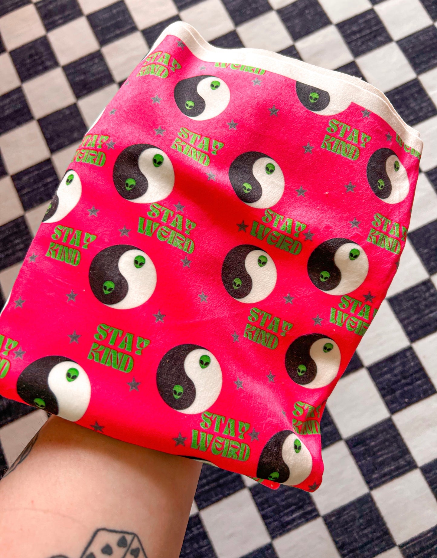 Stay Weird Yin Yang Bow