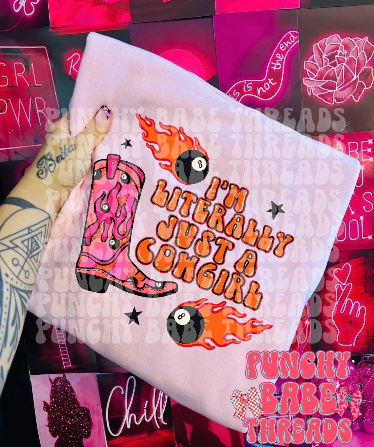 Just a cowgirl Kids Graphic