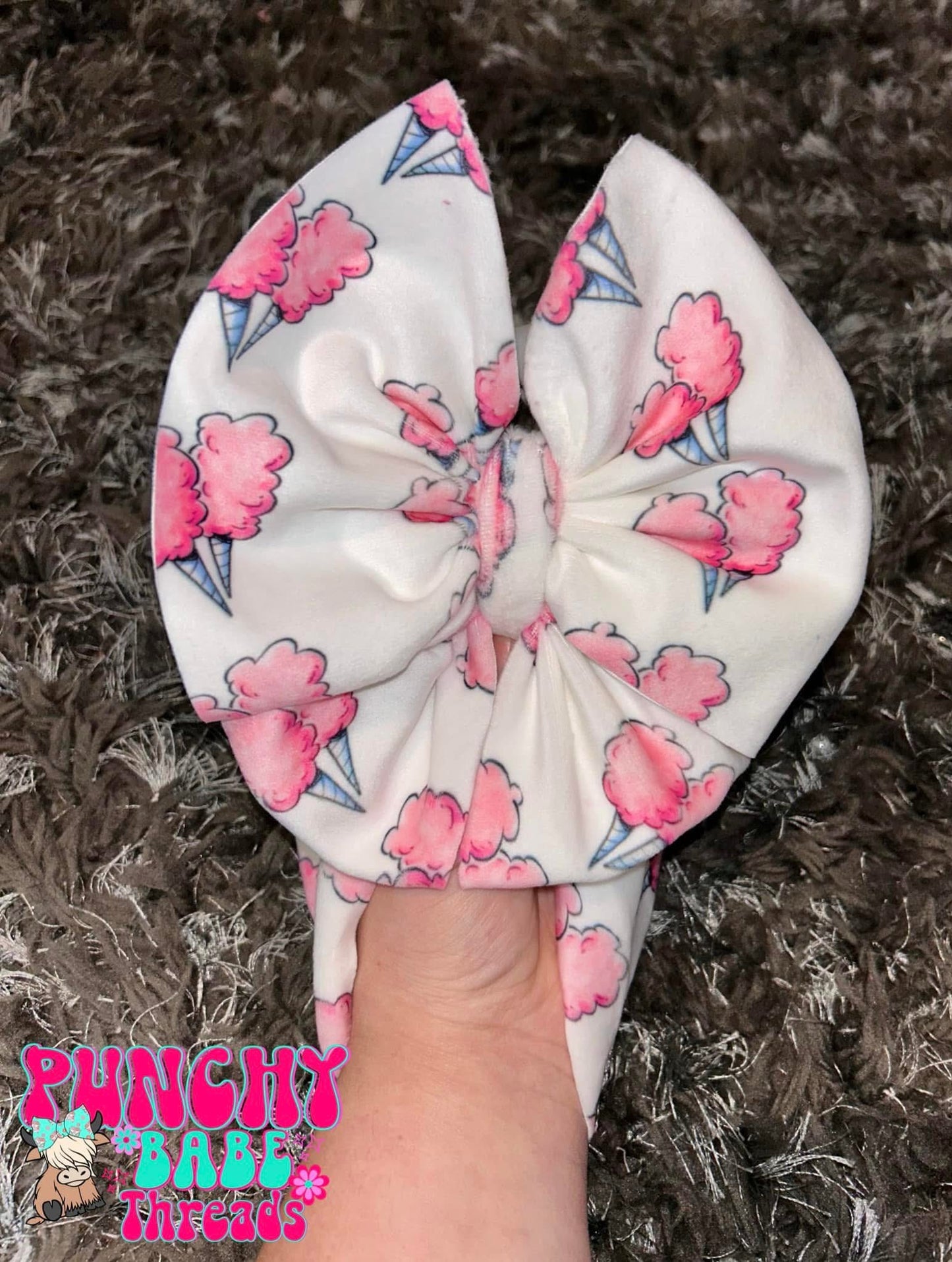Pink Cotton Candy Bow