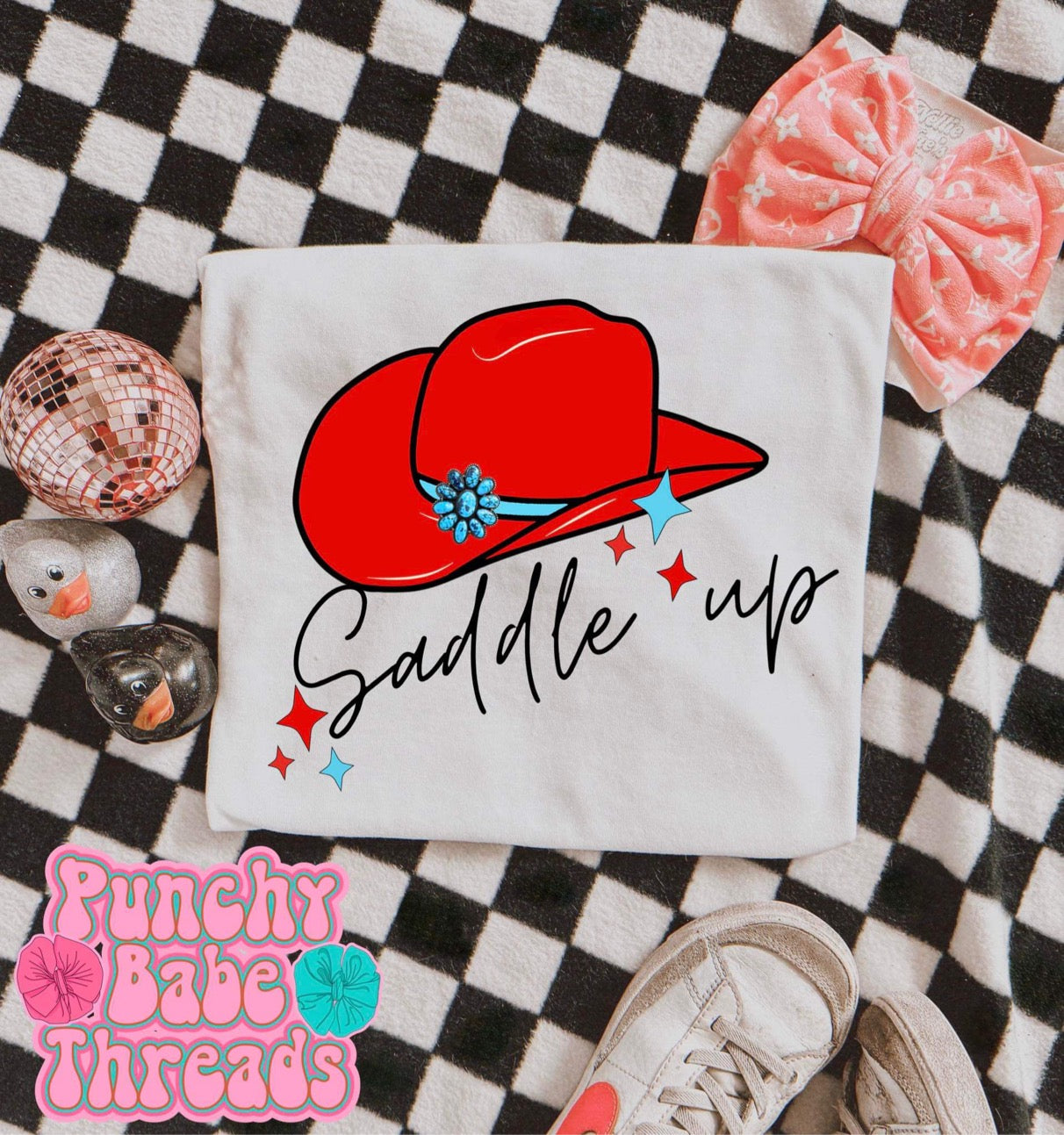 Saddle Up Kids Tee/Romper