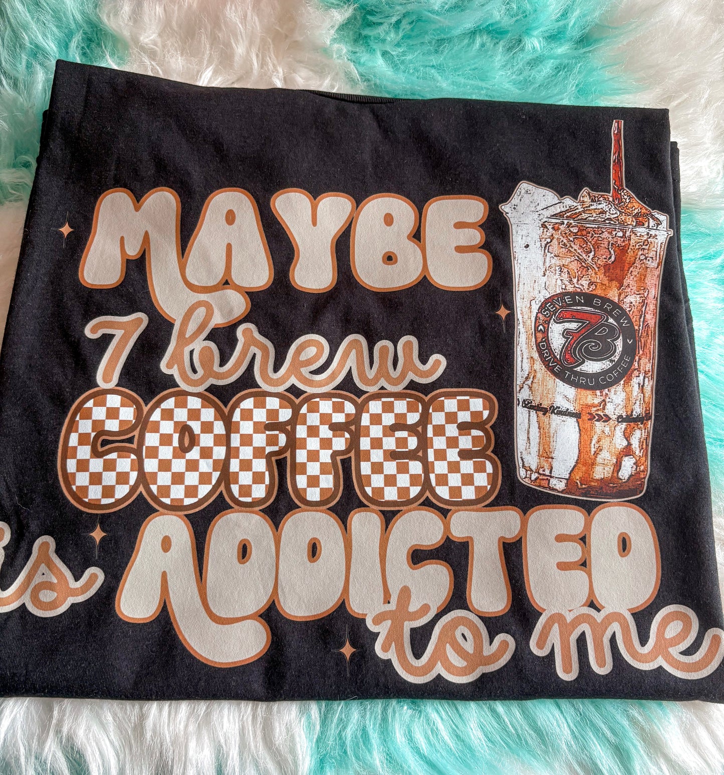 Coffee Checkered Adult Tee