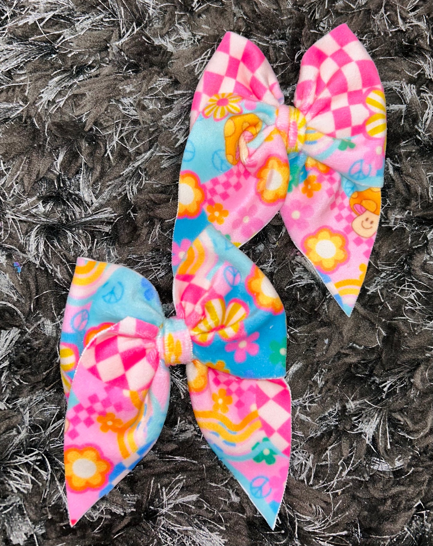 Mushroom Collage Bow