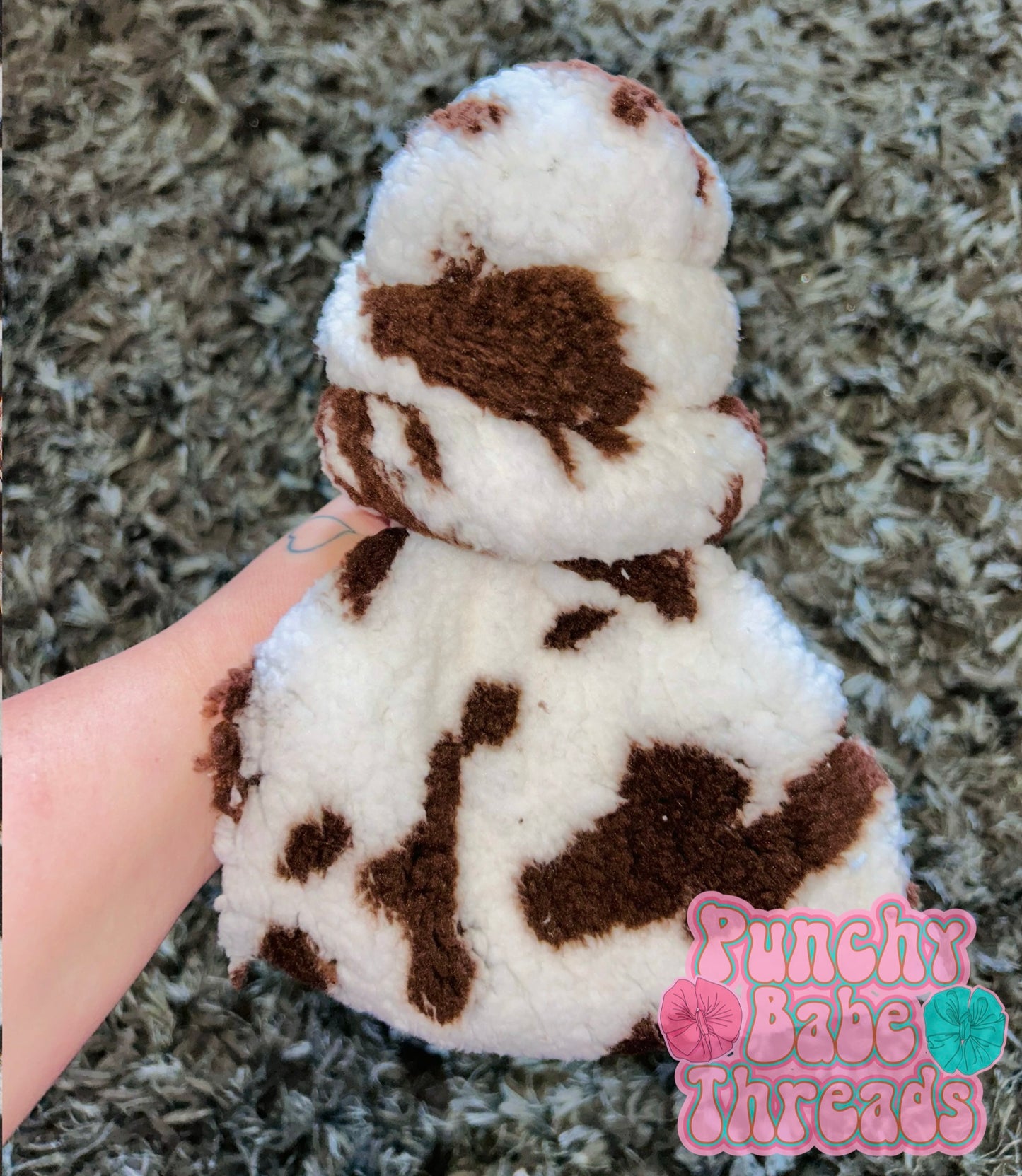 Brown Cow Sherpa Bow