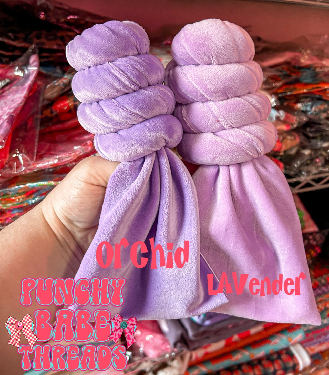 Orchid Purple Plush Bow
