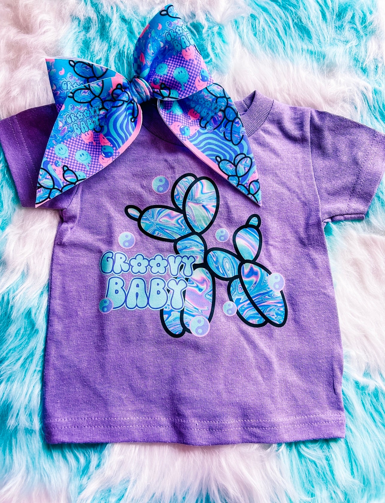 Groovy Baby Balloon Dog Bow