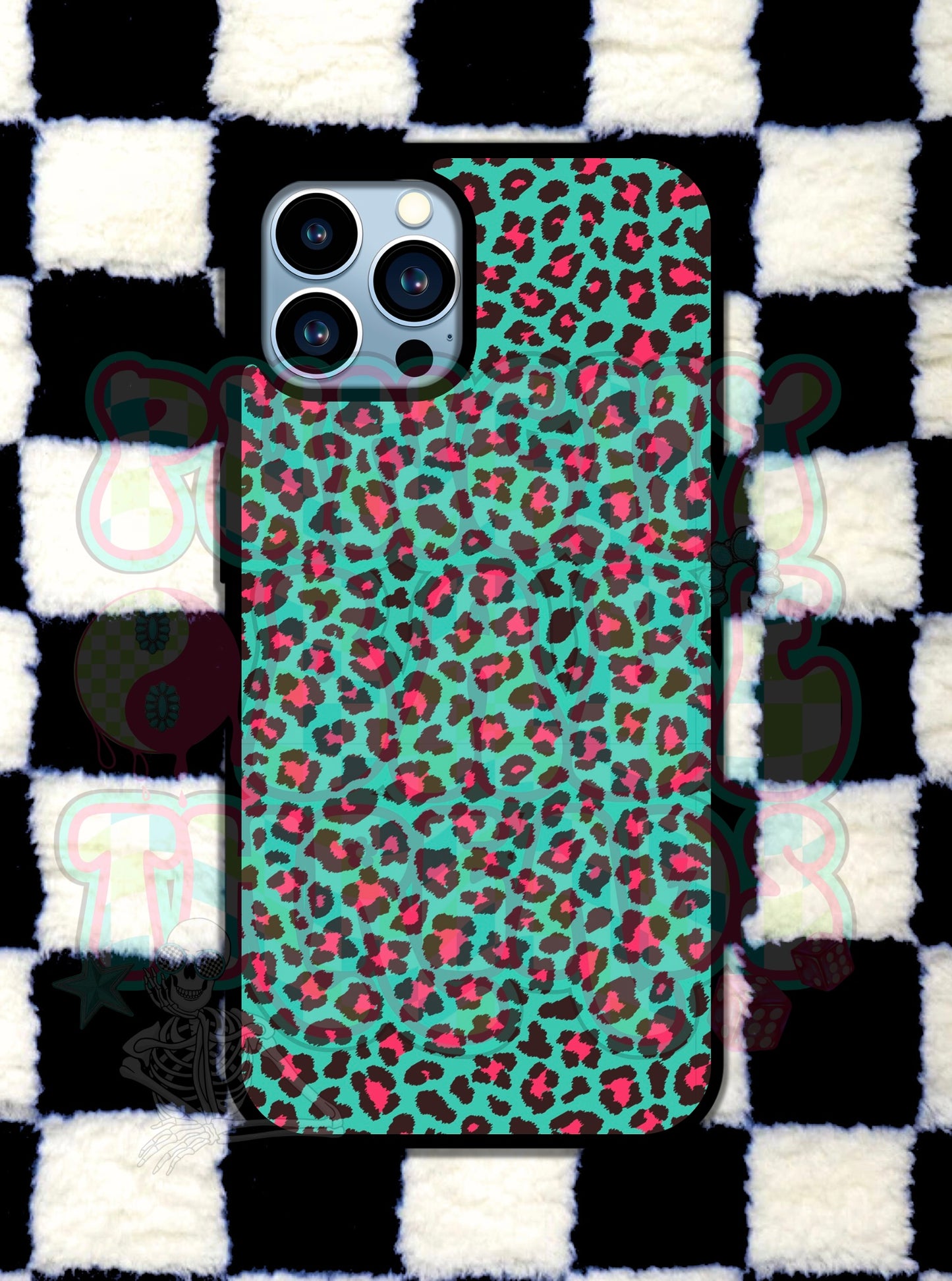 Blue Cheetah Phone case