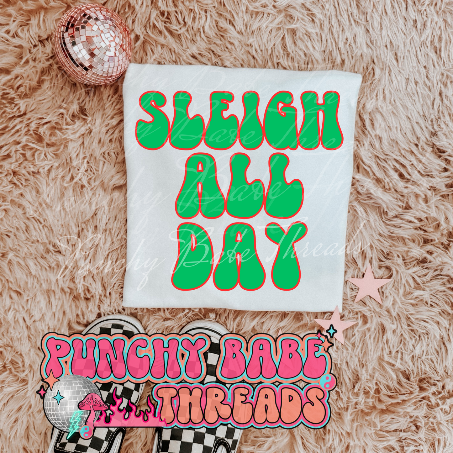 Sleigh All Day Kids Graphic