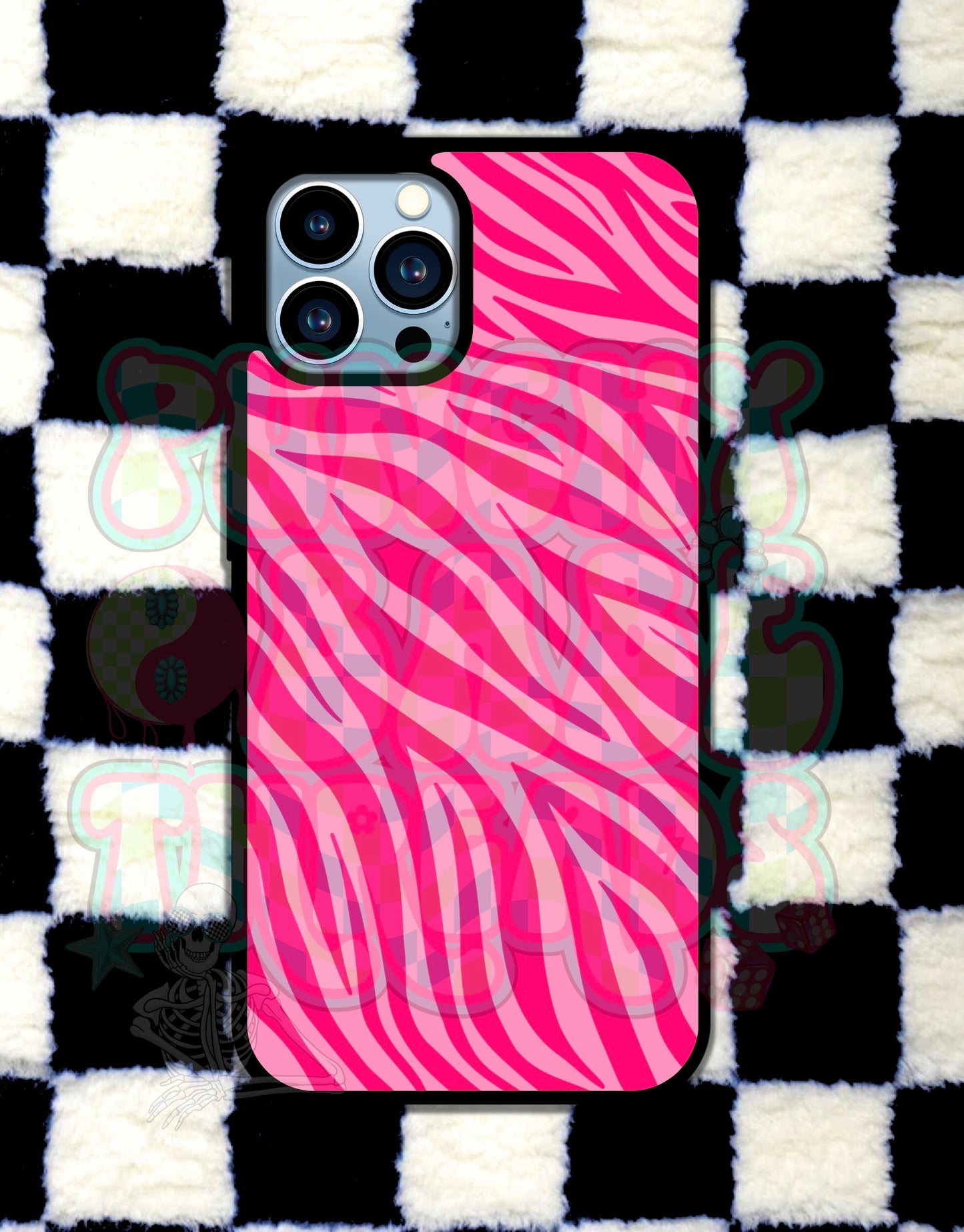 Pink Zebra Phone Case