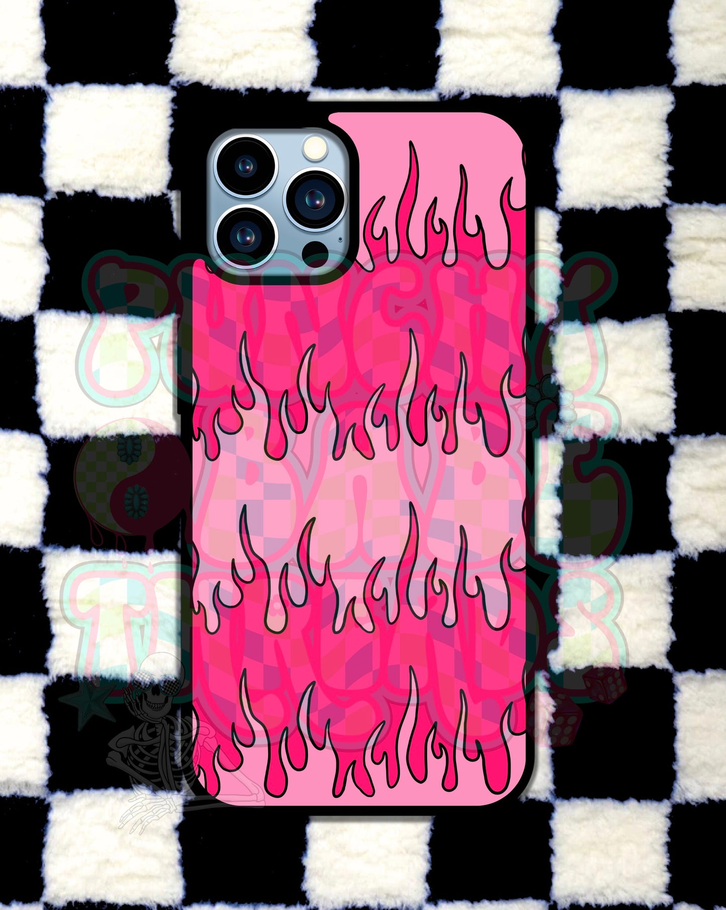 Pink Fire Phone Case