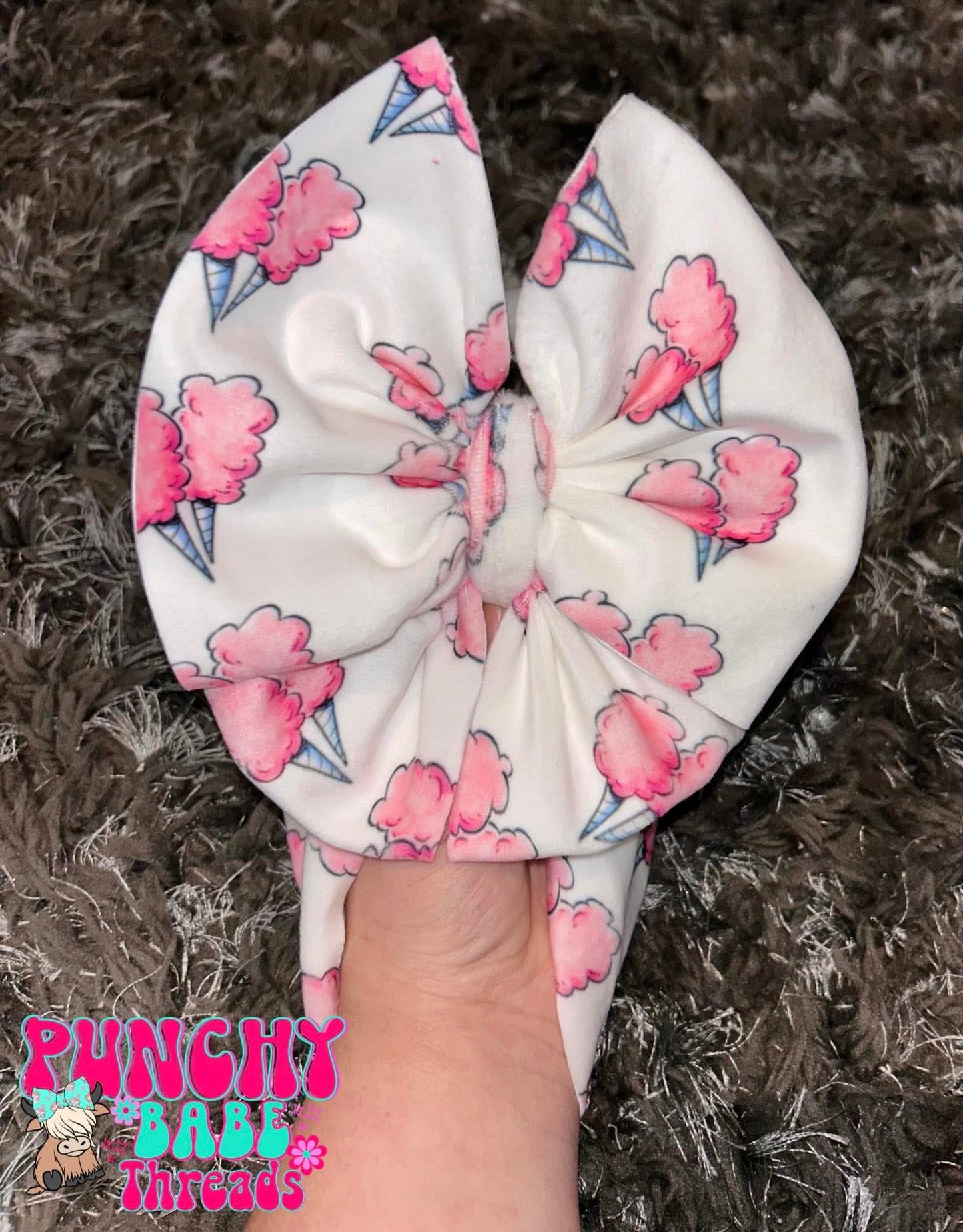 Pink Cotton Candy Bow