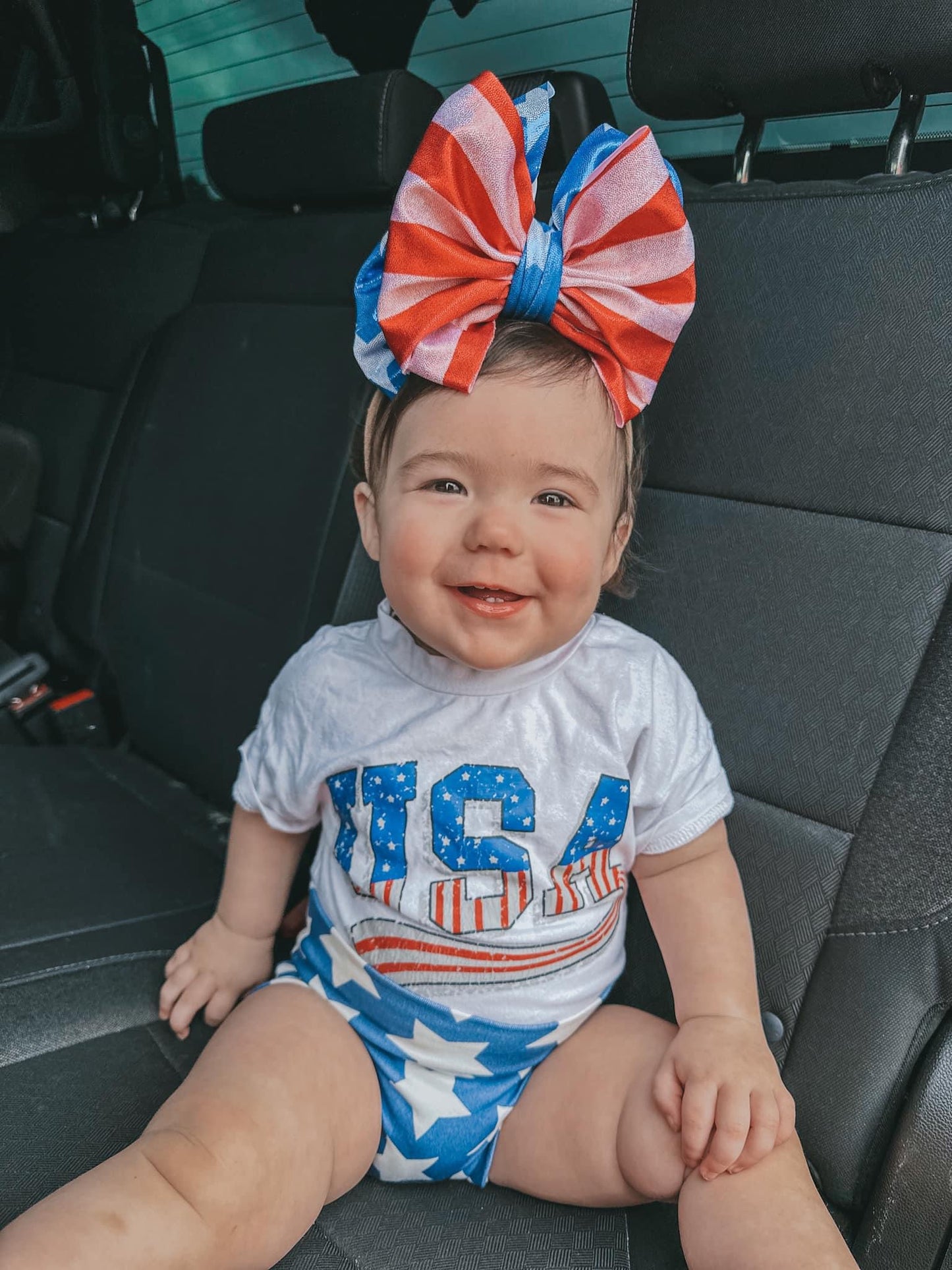Glitter Stars/Stripes Bow
