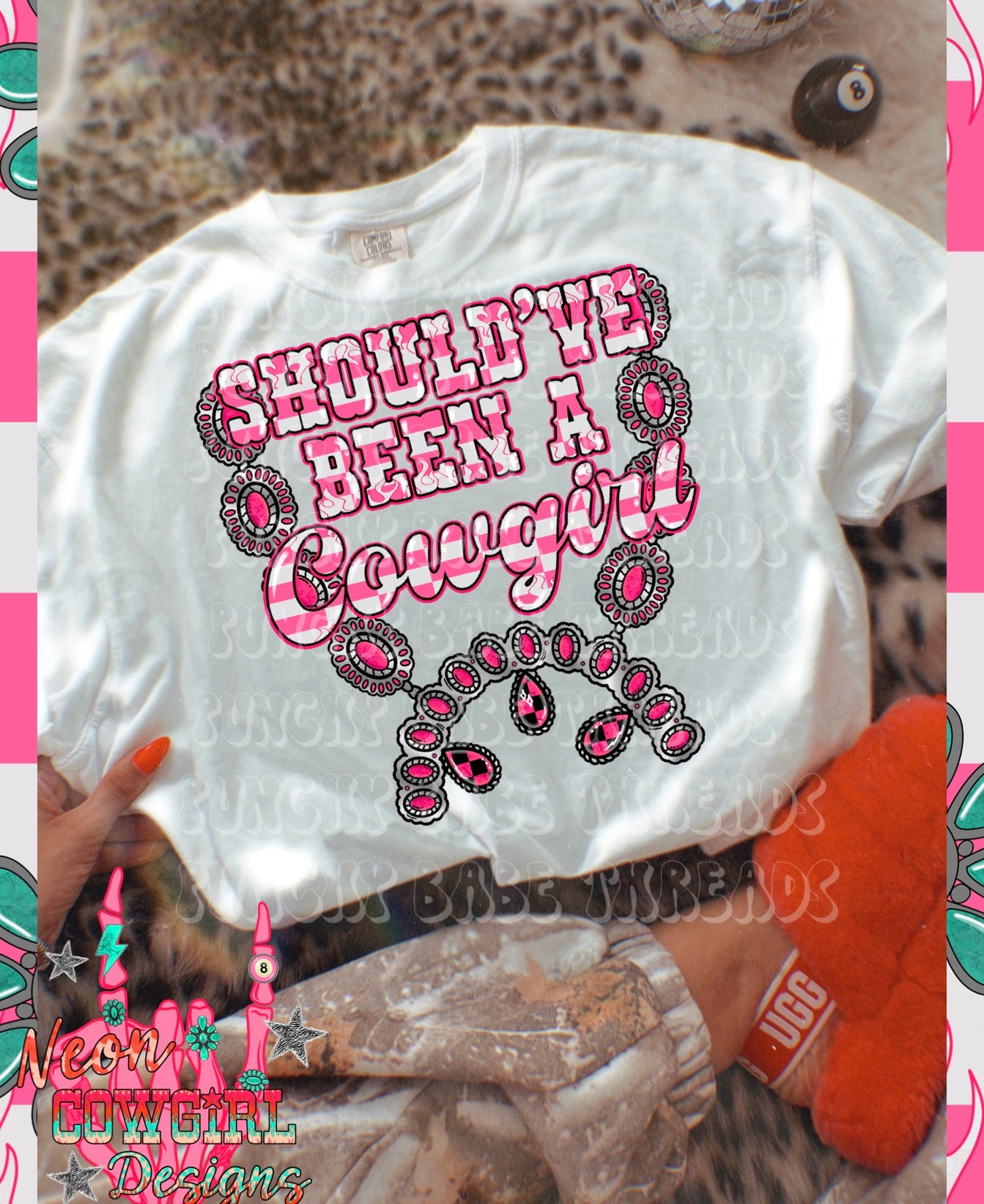 Should’ve Been A Cowgirl Kids Graphic