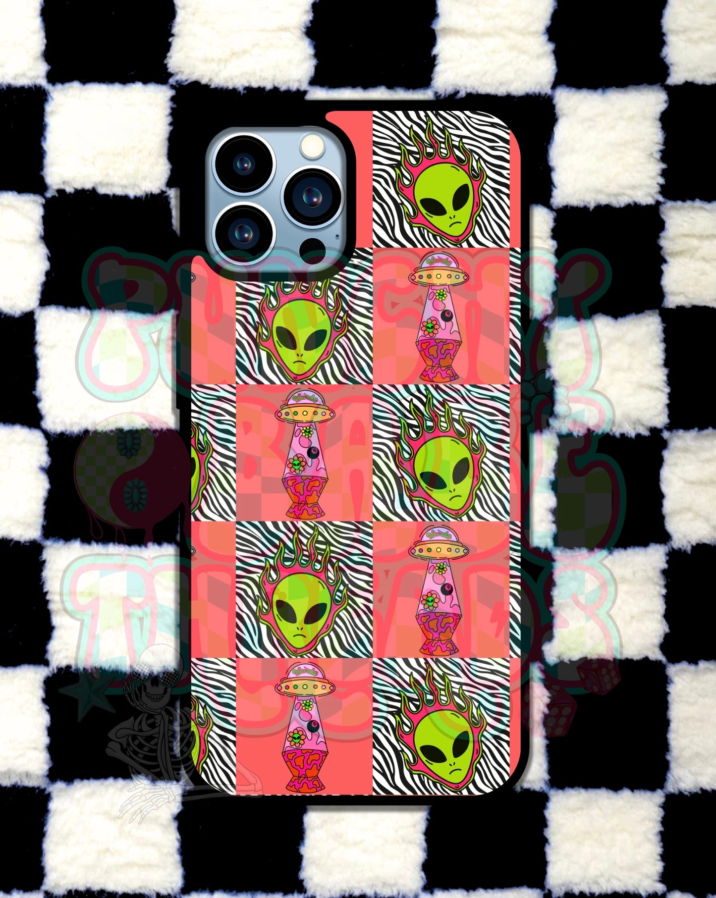 Alien Zebra Phone case