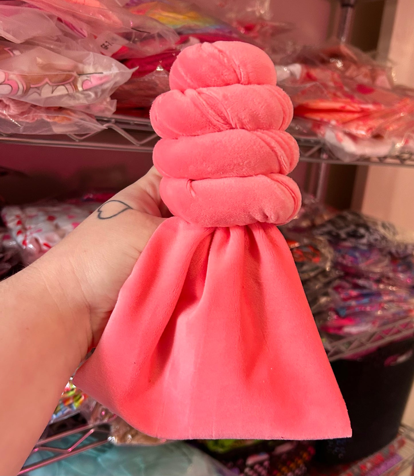 Pink Bubblegum Plush Bow