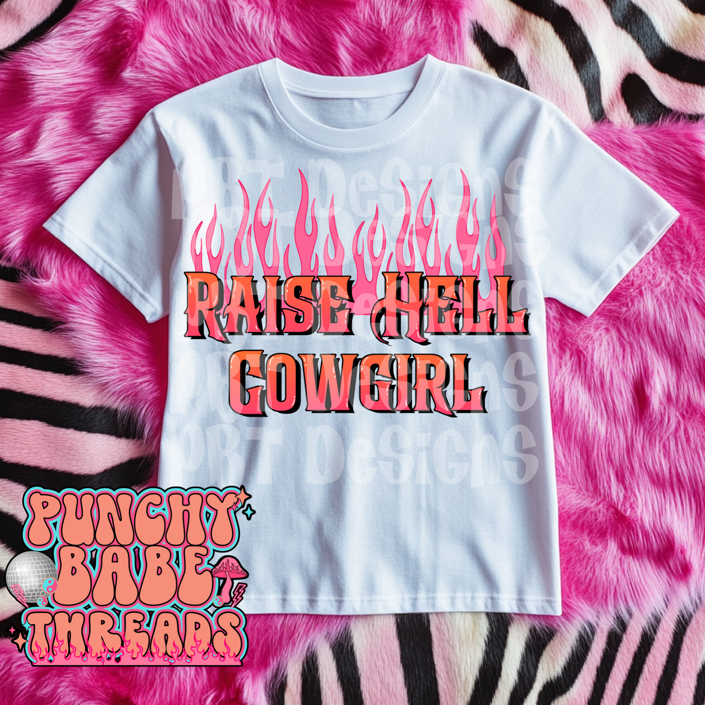 Raise Hell Cowgirl Kids Graphic