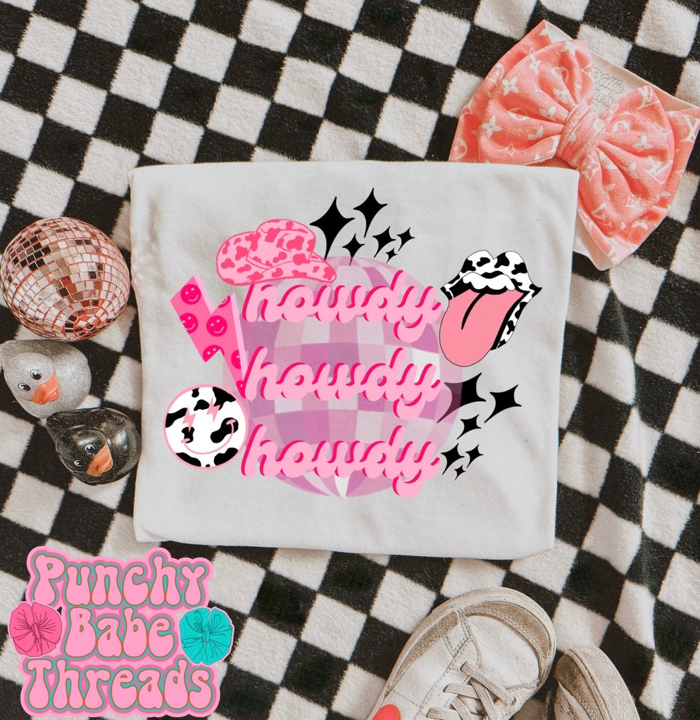 Howdy Collage Kids Tee/Romper