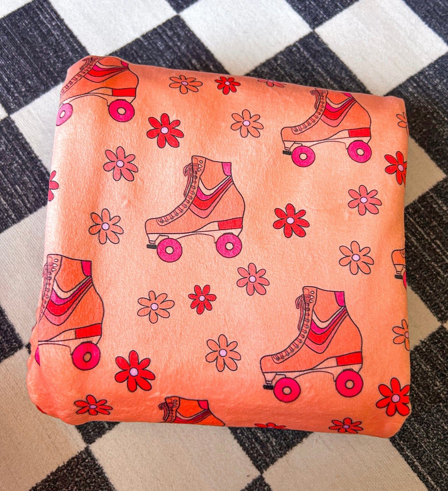 Roller Skate Flower Bow