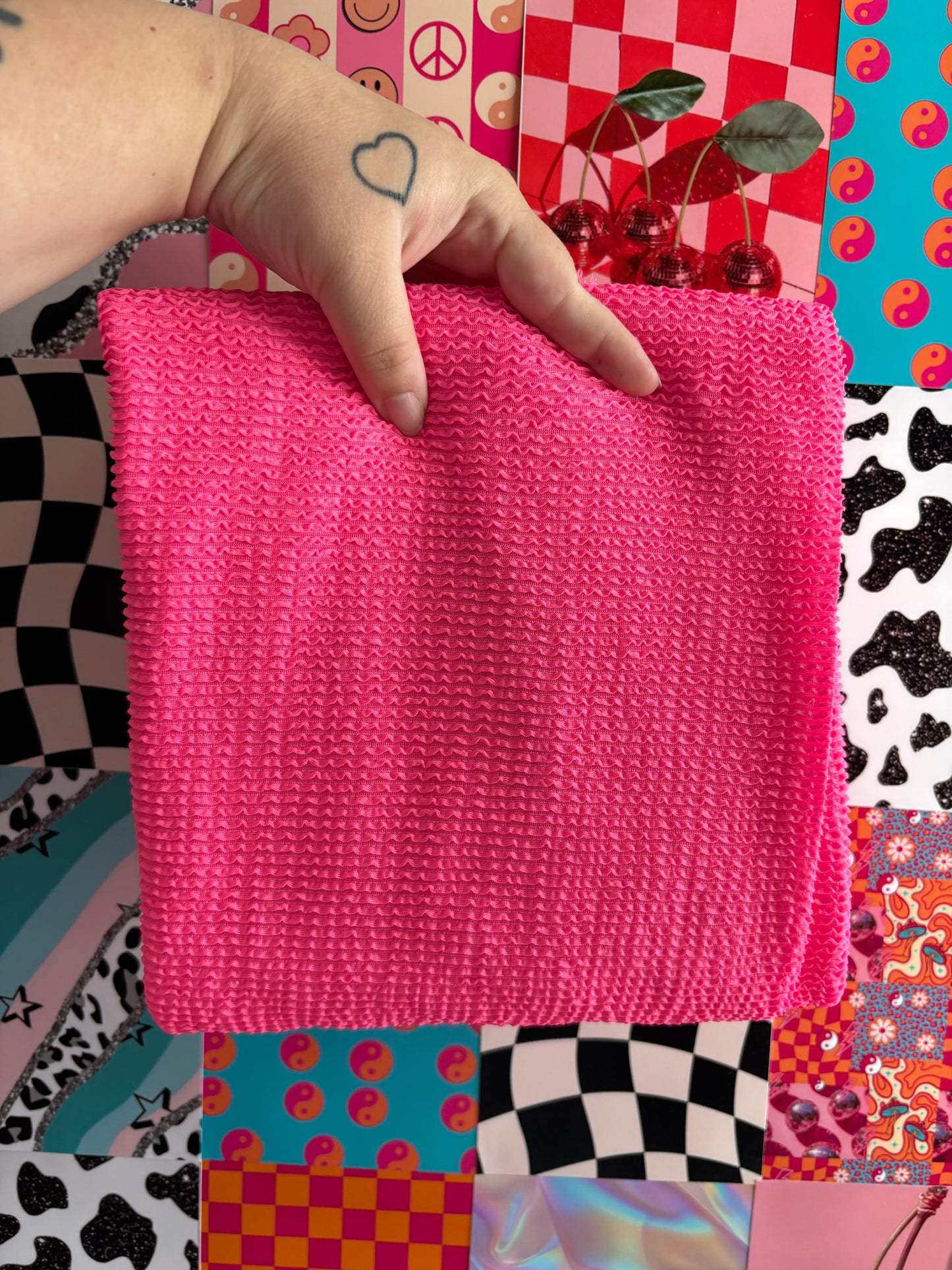 Pink Swim Wave Bow