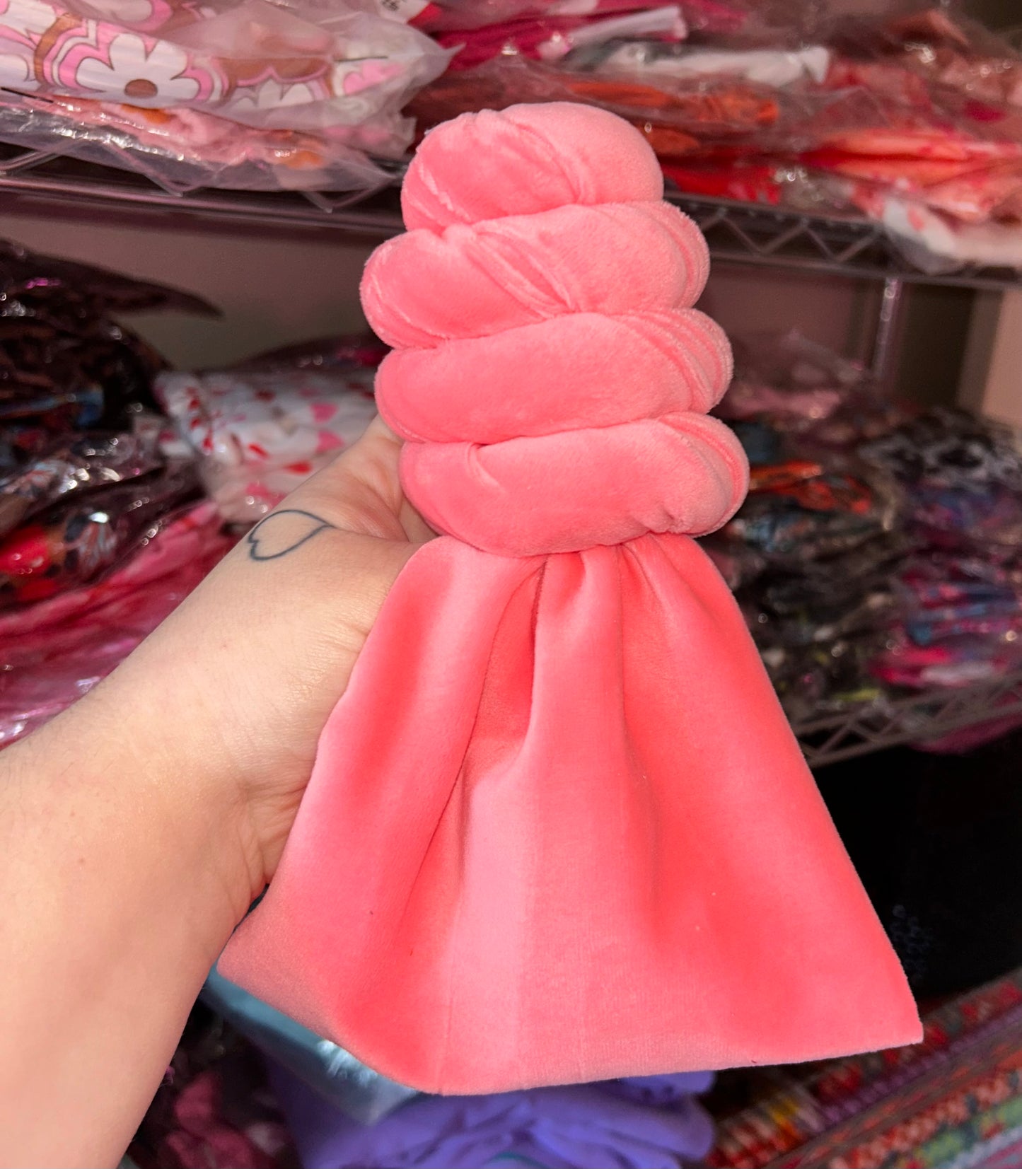 Pink Bubblegum Plush Bow