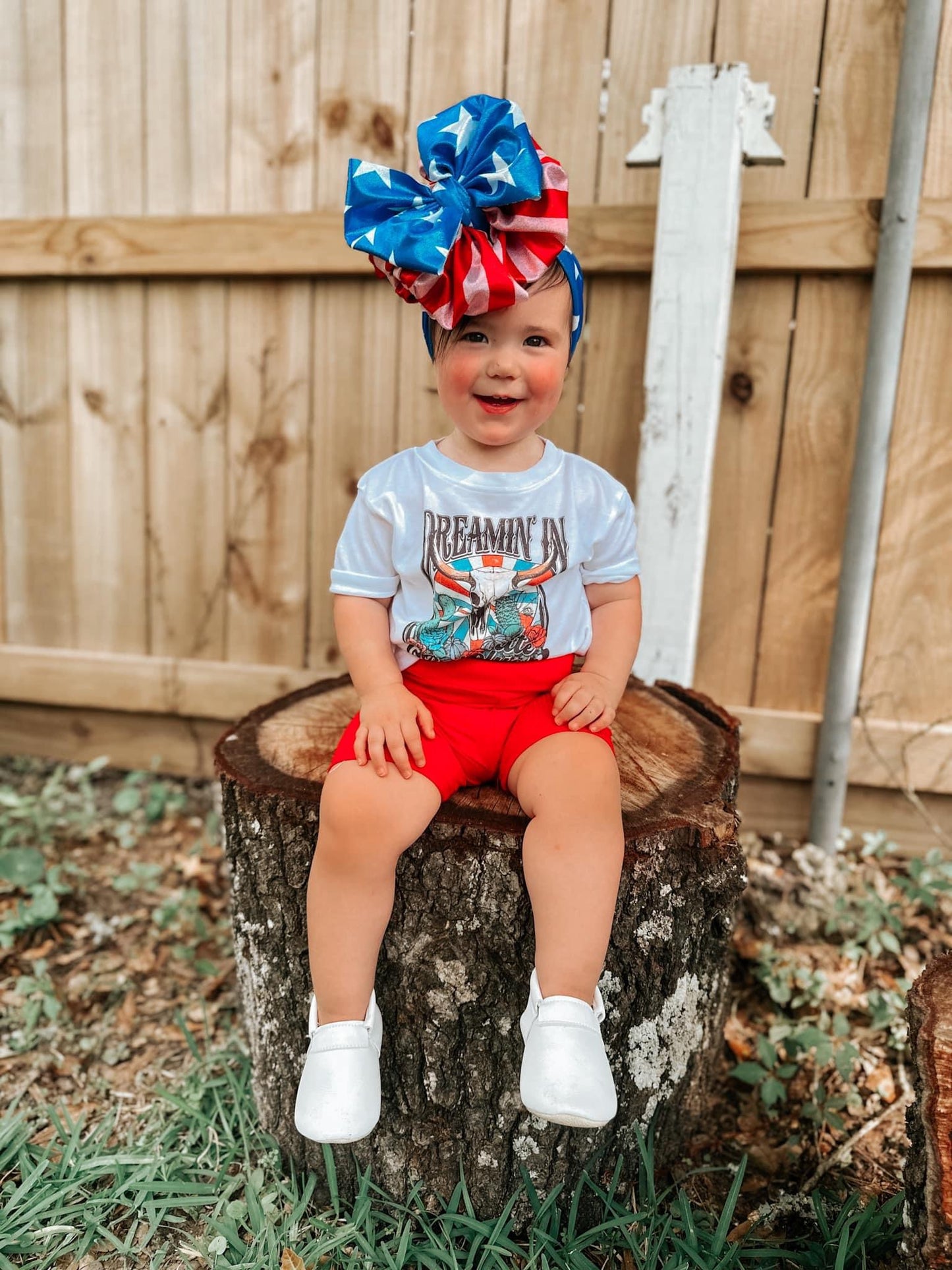 Glitter Stars/Stripes Bow