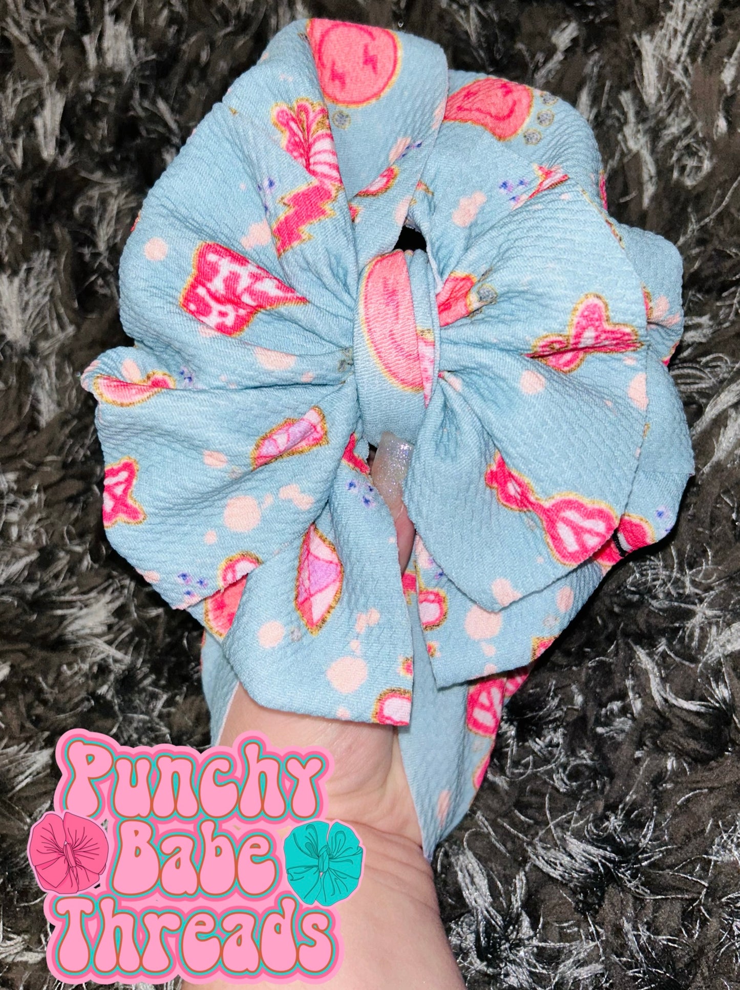 Denim Patch Bow