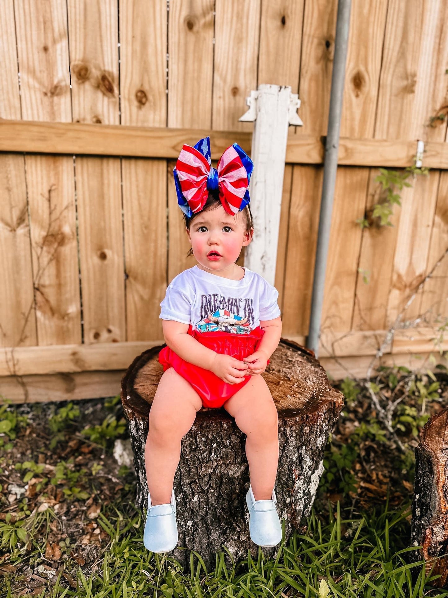 Glitter Stars/Stripes Bow
