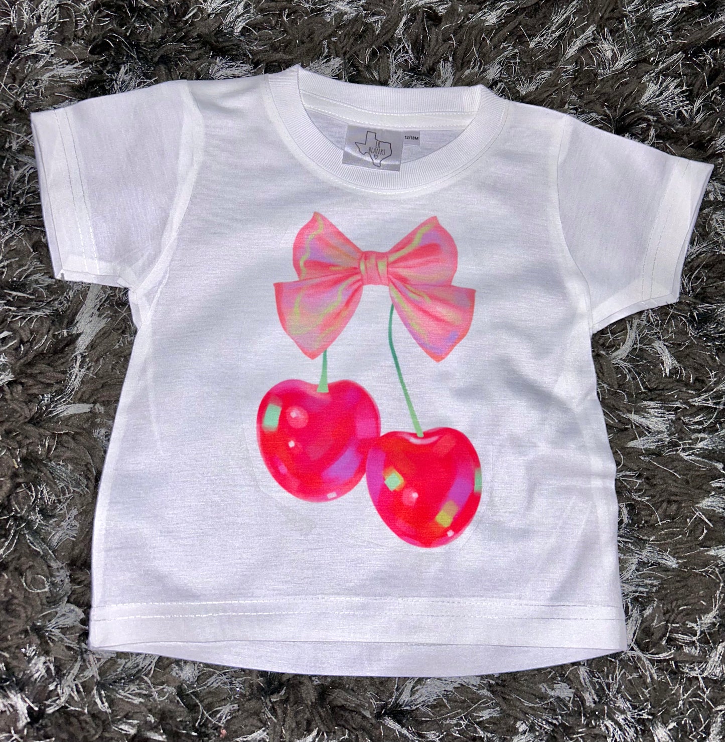 Bow Cherries Kids Tee/Romper