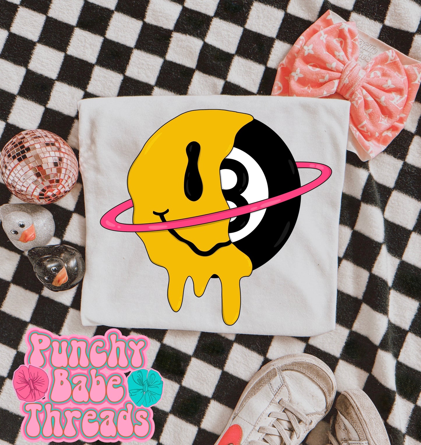 Smile Drip Kids Tee/Romper