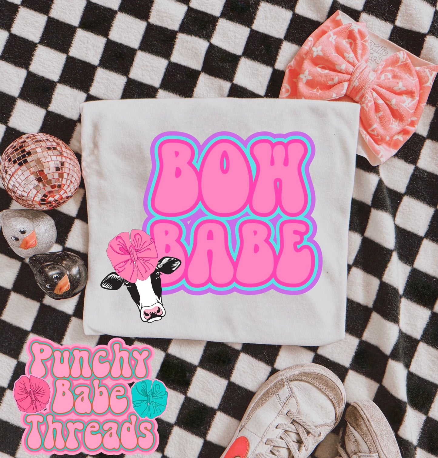 Bow Babe Kids Tee/Romper