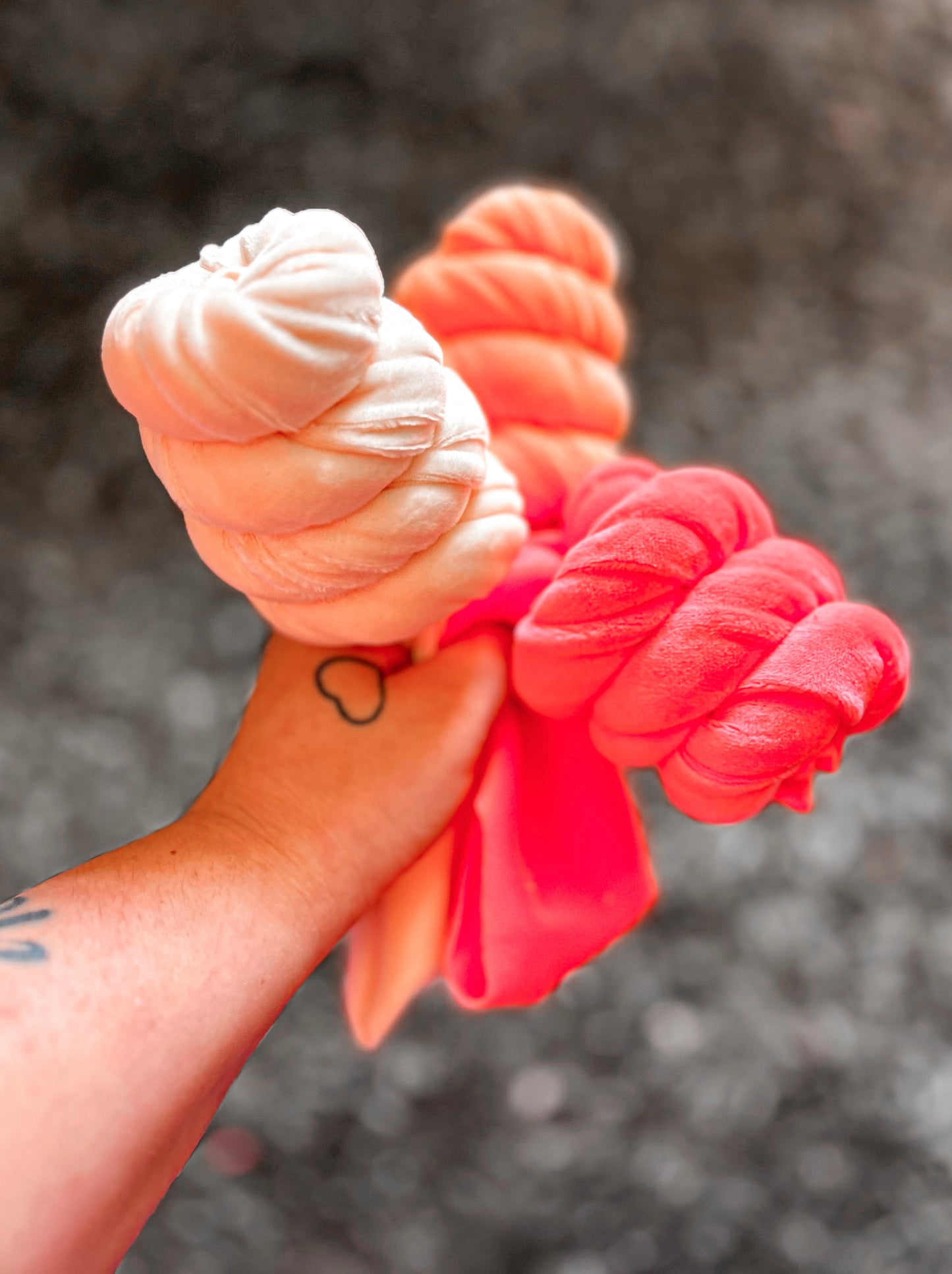 Neon Bubblegum Plush Bow