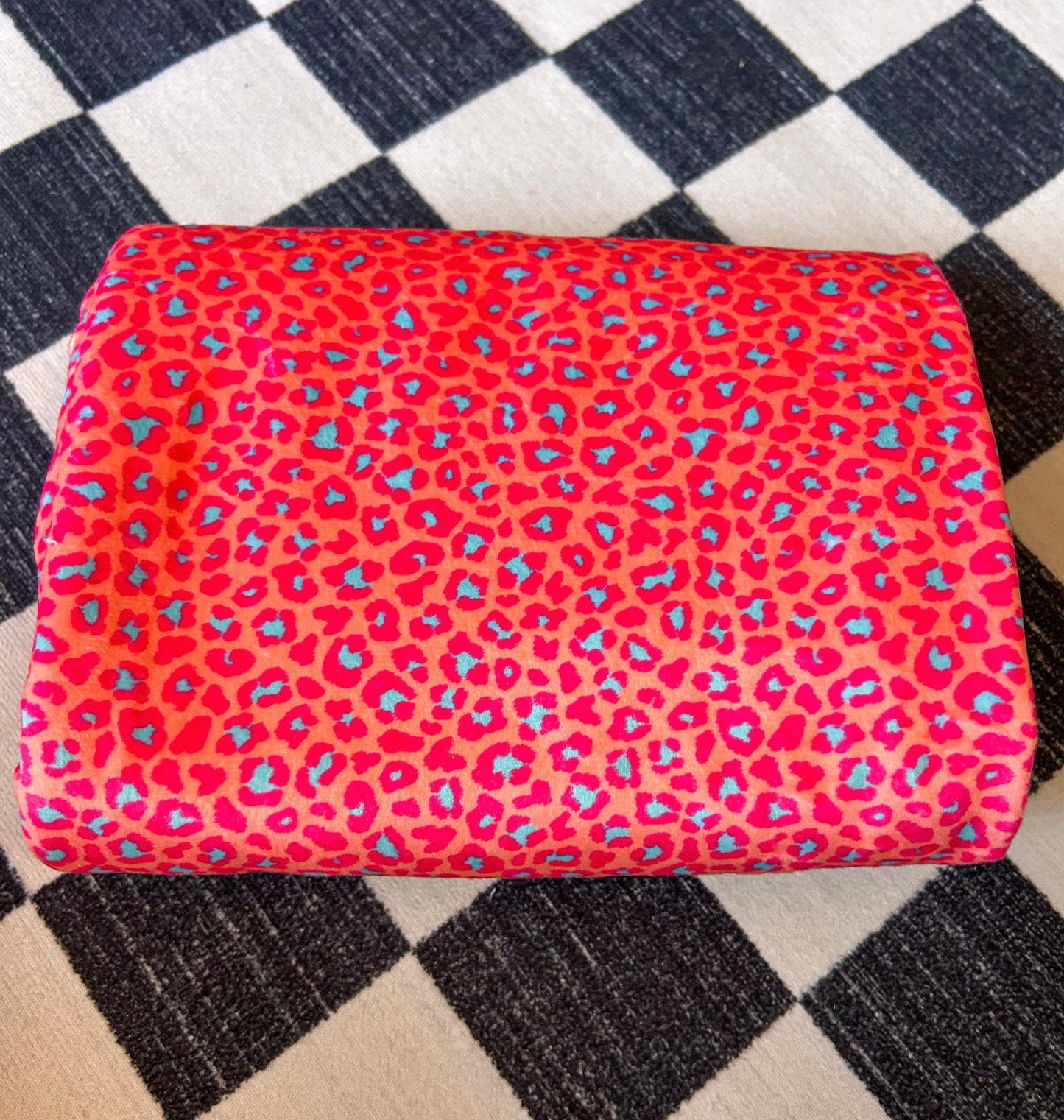 Orange Cheetah Bow