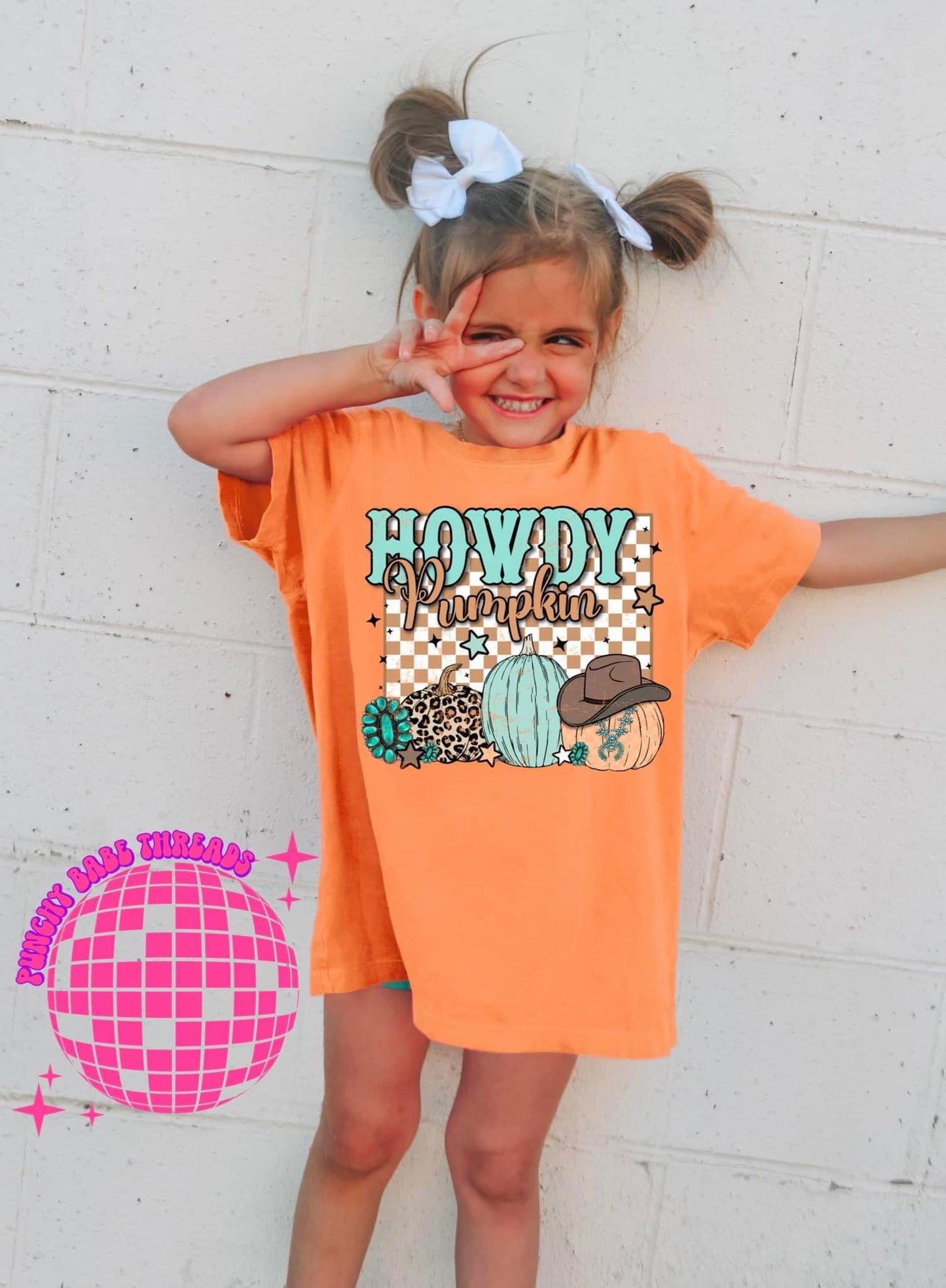 Howdy Pumpkin Kids Graphic