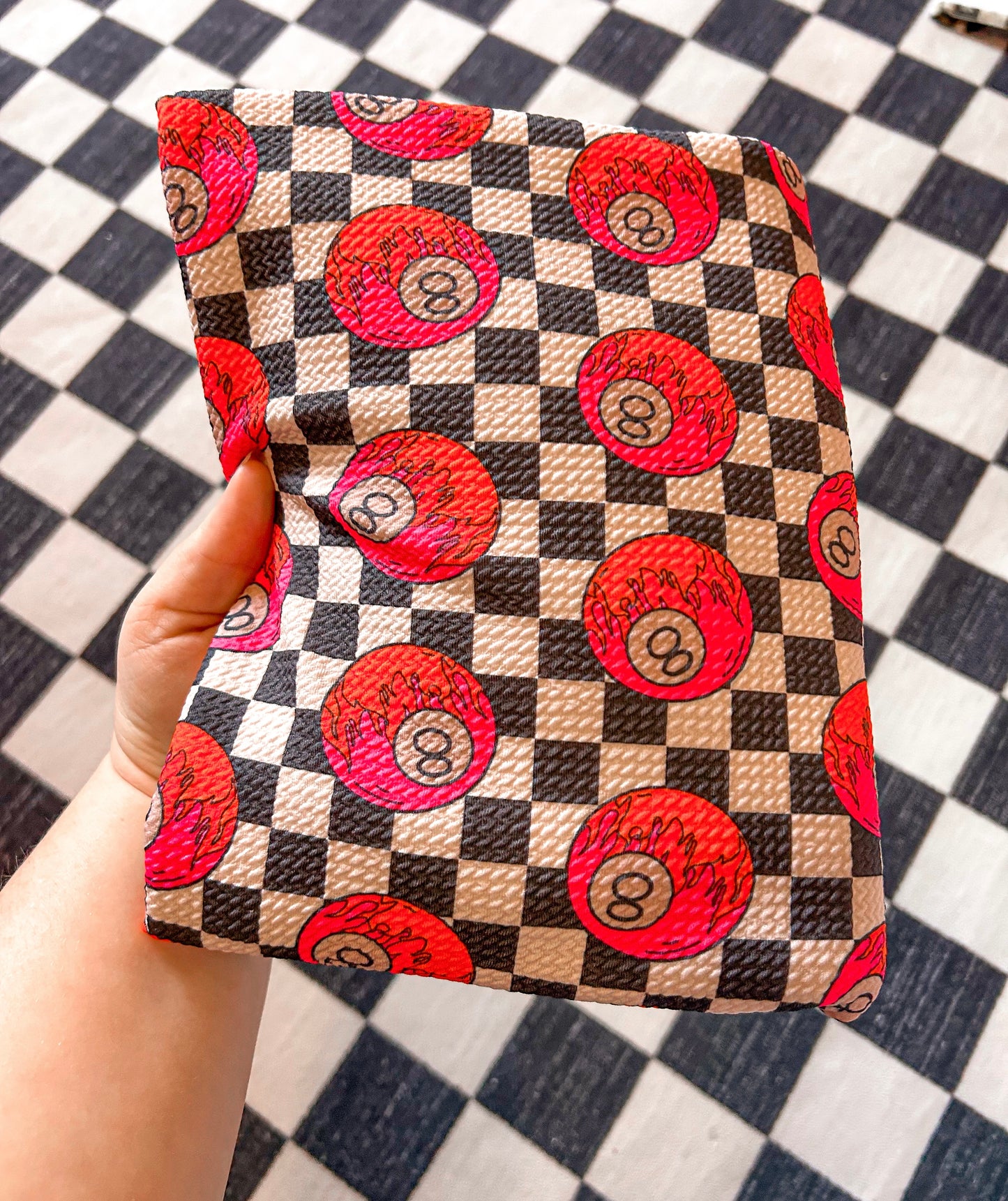 Checkered 8 Fire Ball Bow