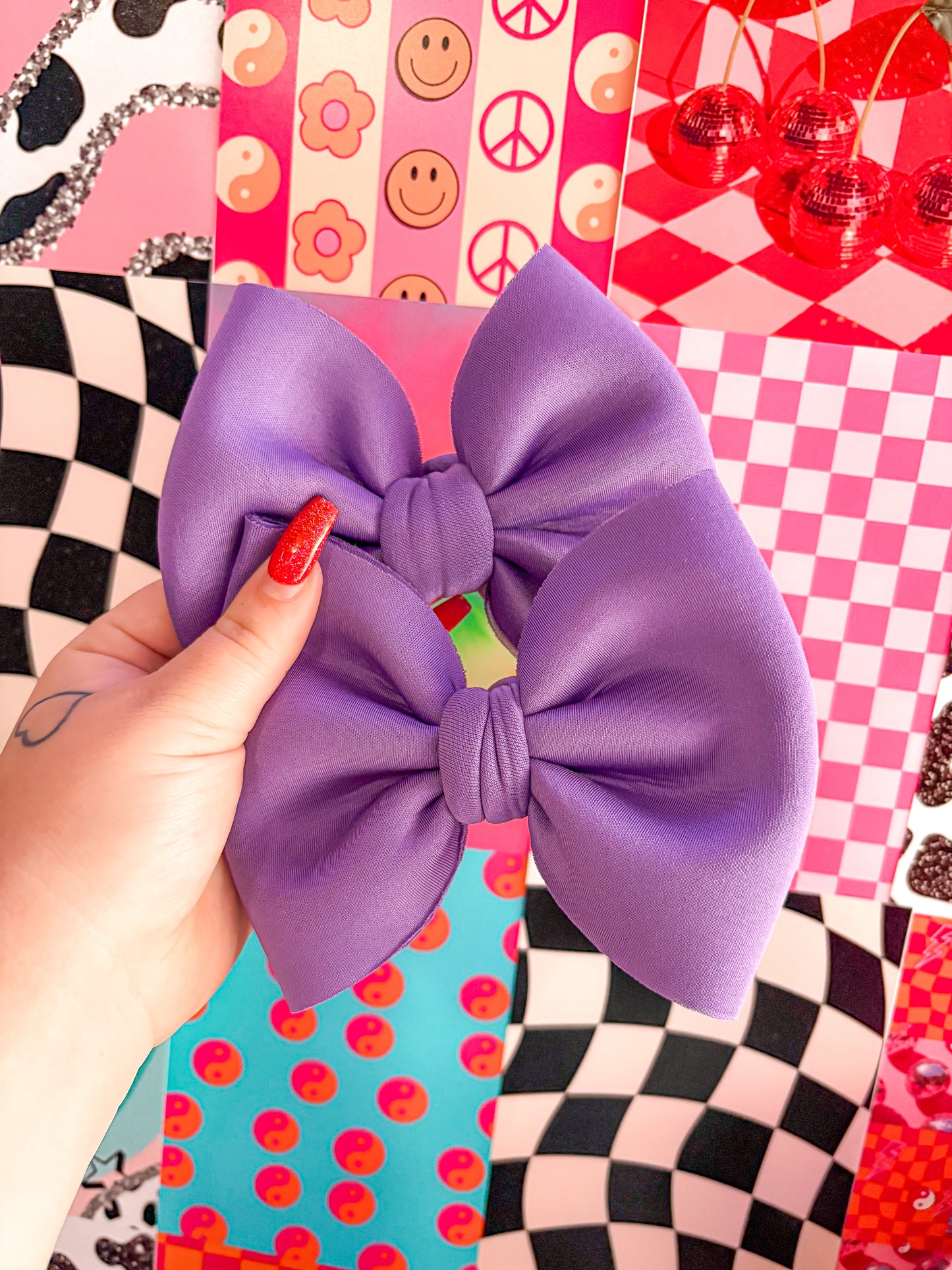 Purple Scuba Bow