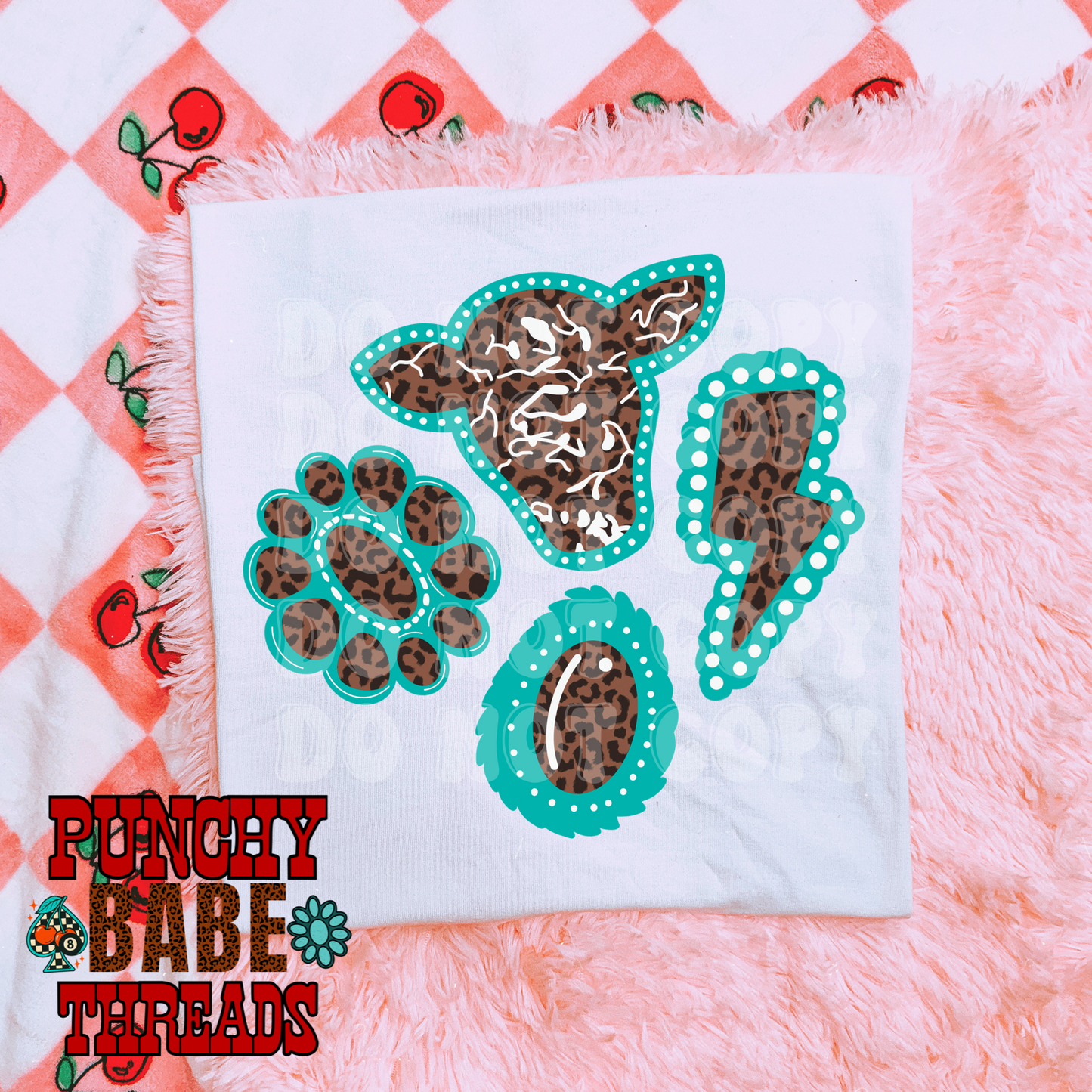 Cowprint Jewels Kids Graphic