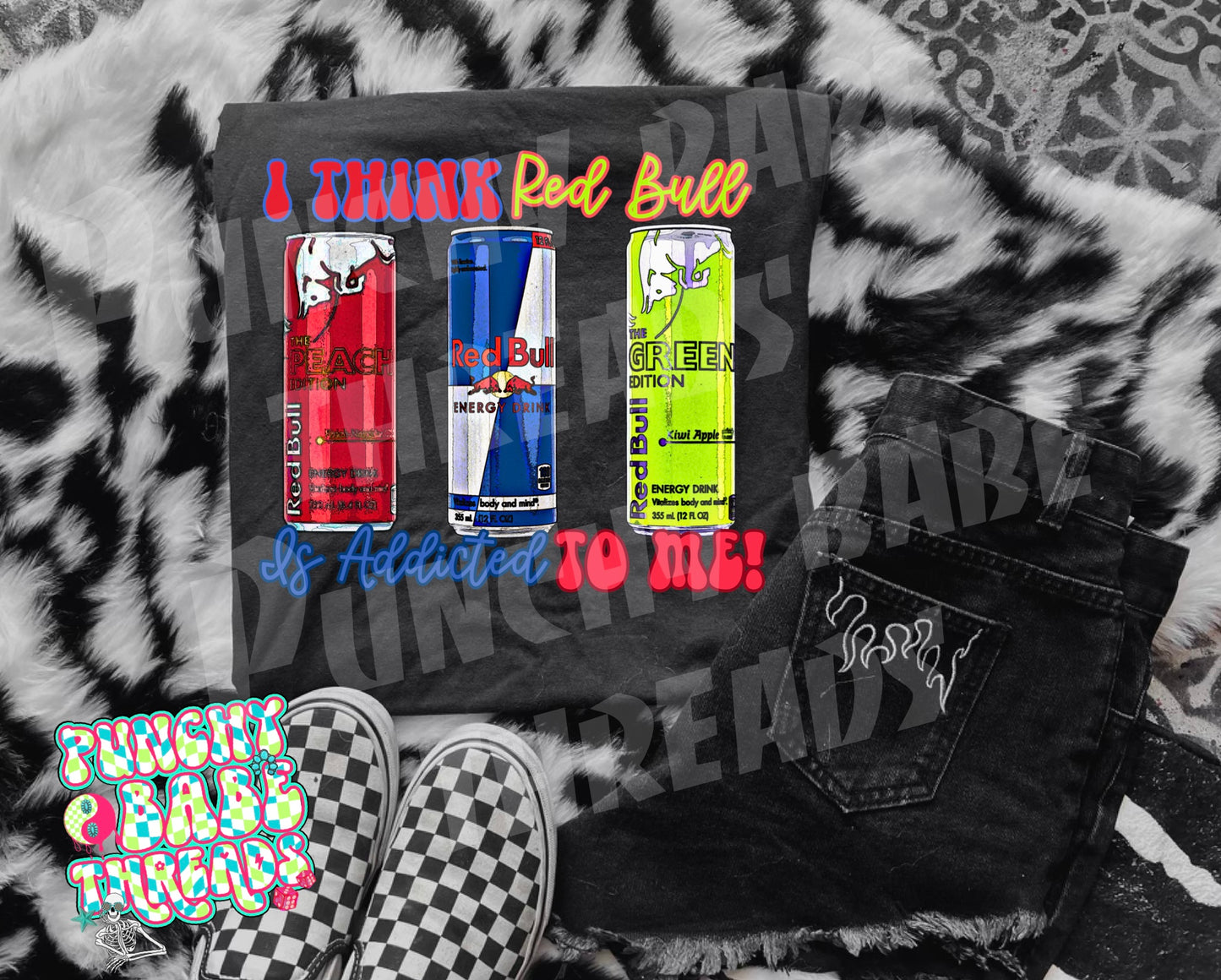 Addicted to me Red B Adult Tee