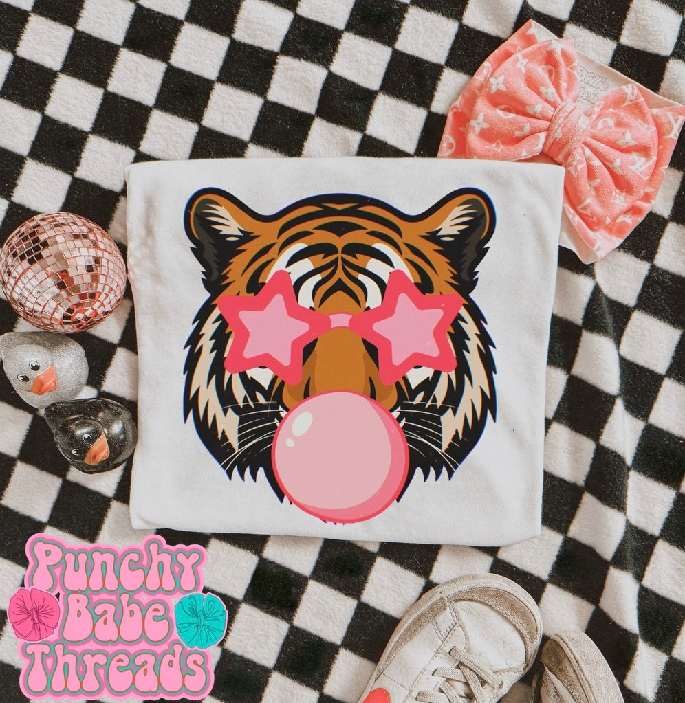 Bubblegum Tiger Kids Tee/Romper