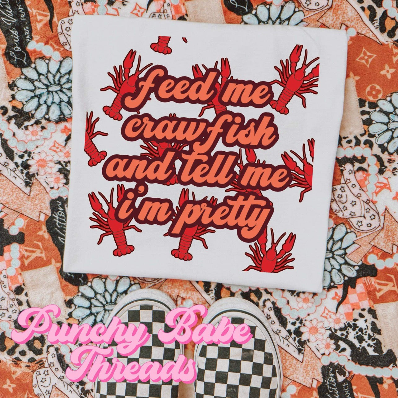 Feed me crawfish Kids Tee/Romper