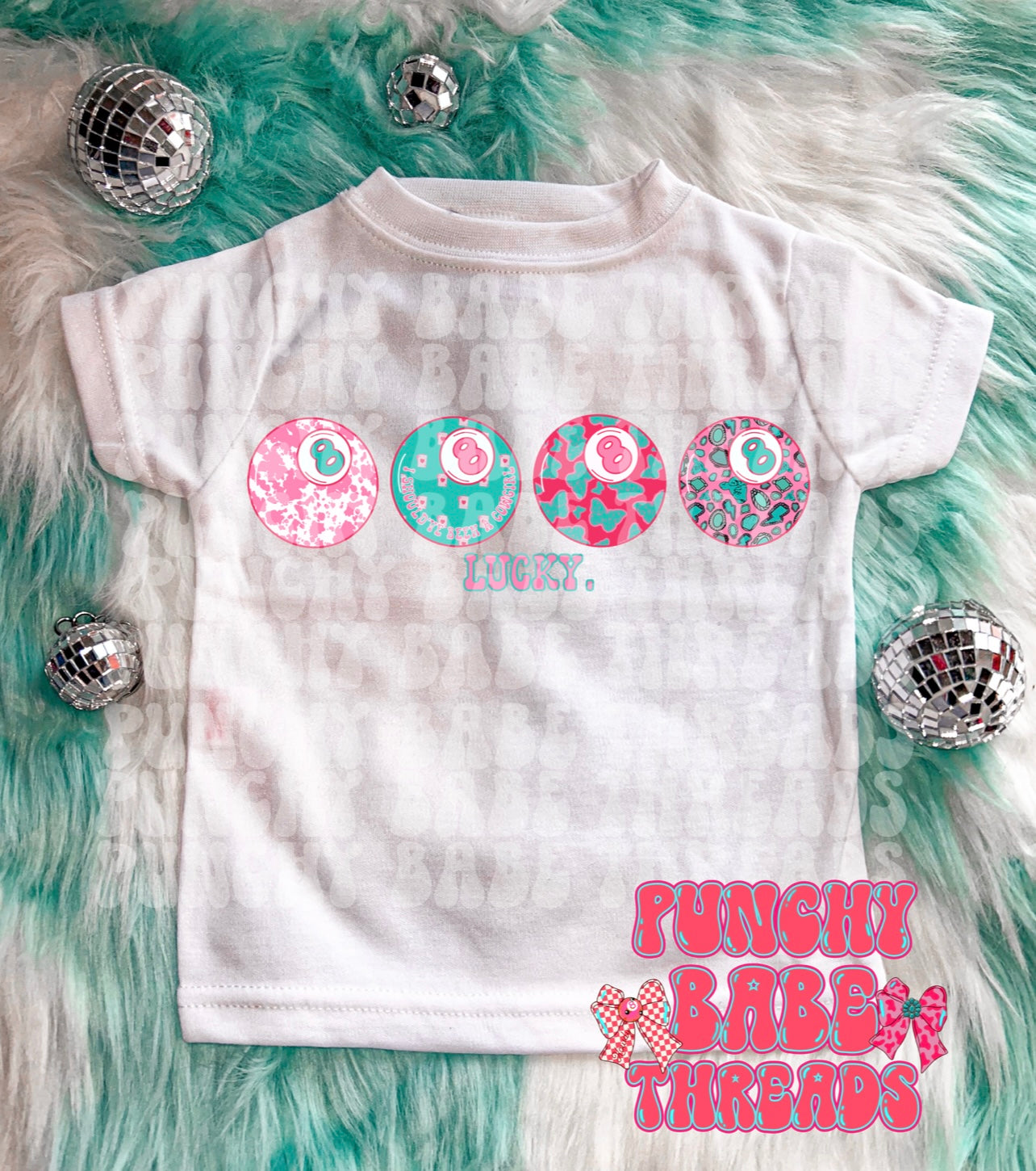 Pink Lucky Kids Graphic