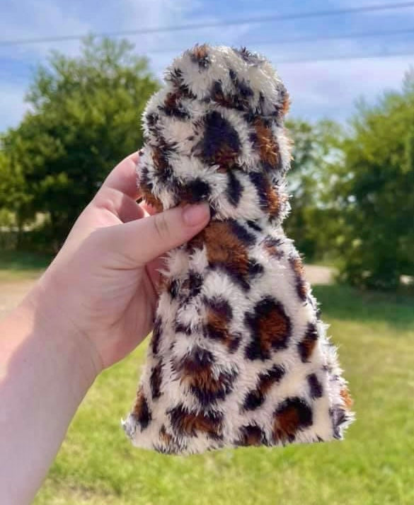 Cheetah Fluff Bow