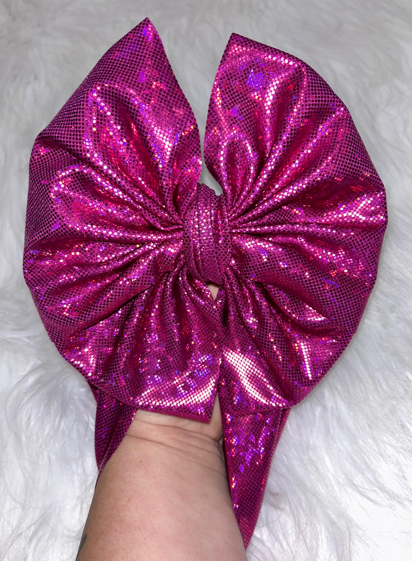 Magenta Shimmer Bow