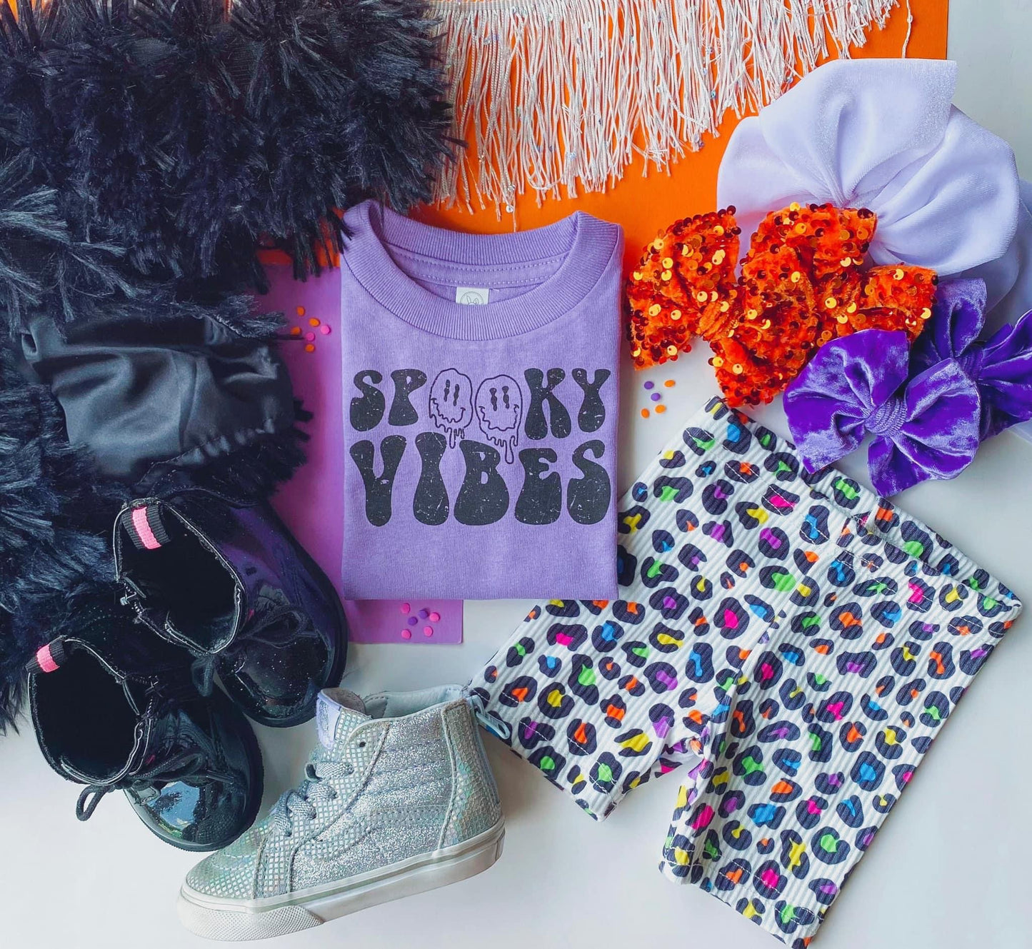 6/7T Leopard Biker Shorts