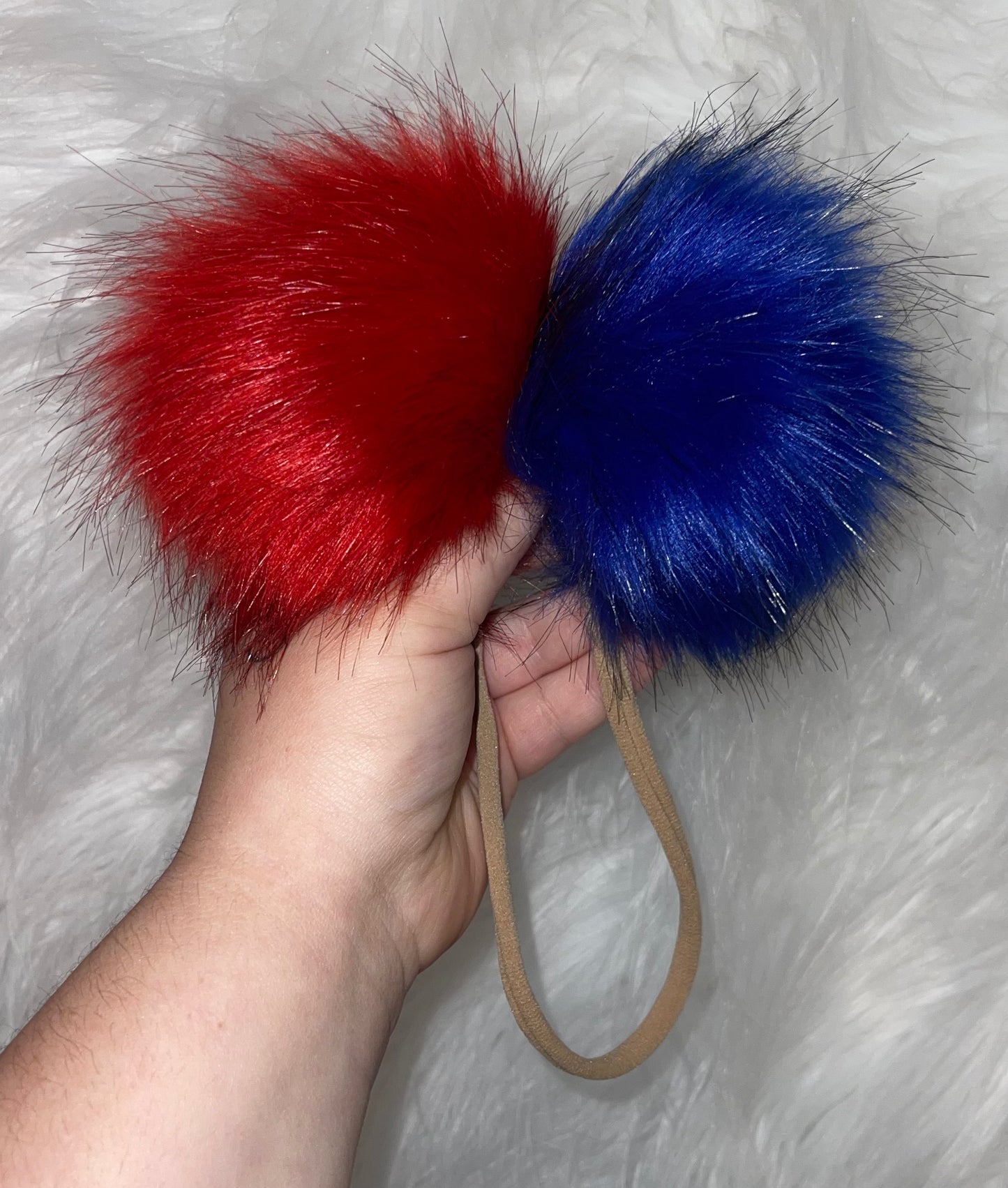 Pom Poms on Nylon or Clip (more colors available)